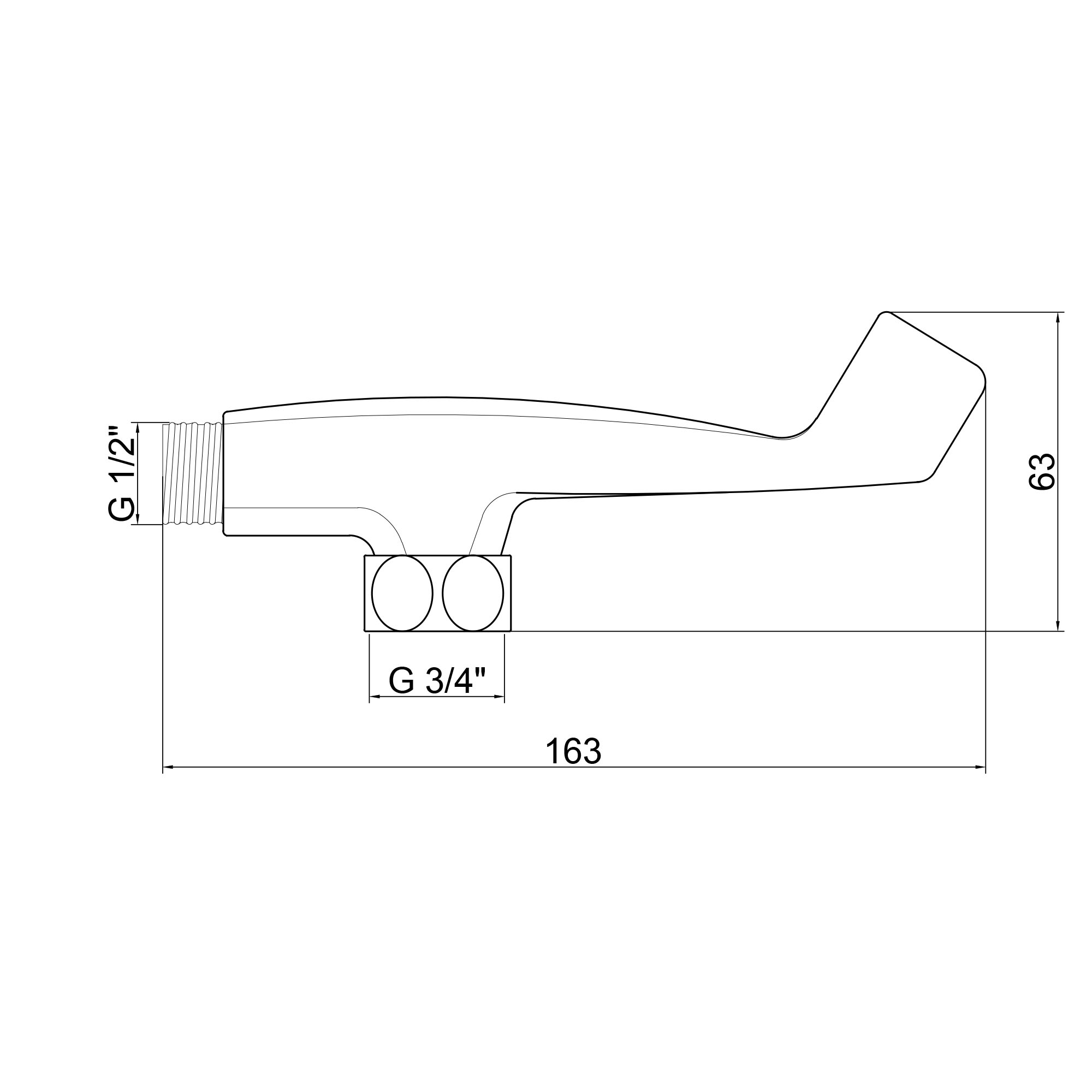 Тримач для лійки Lidz Niagara 109 LDNIA109CRM29475 Chrome 1