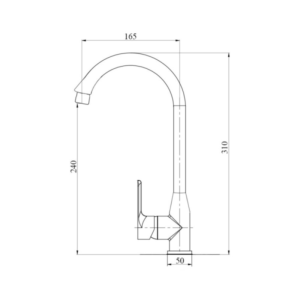 Змішувач для кухні Brinex 35B 007 1