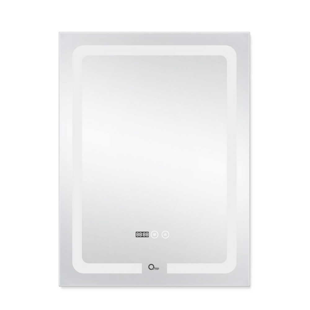 Дзеркало Qtap Mideya (DC-F937) 600х800 з LED-підсвічуванням Touch, з антизапотіванням, з годинником, димером, рег. яскравості QT2078F937W 3