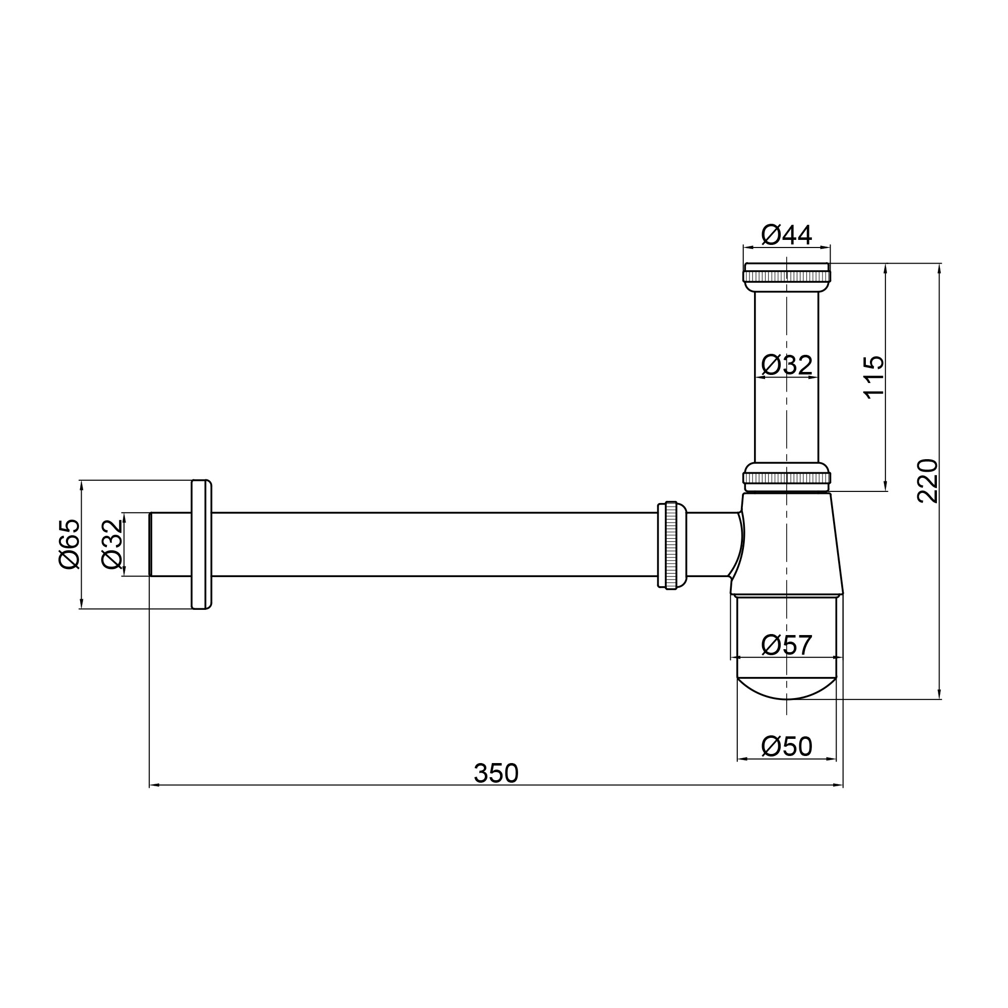 Сифон Lidz Tani 02 LDTAN02CRM32528 Chrome 1