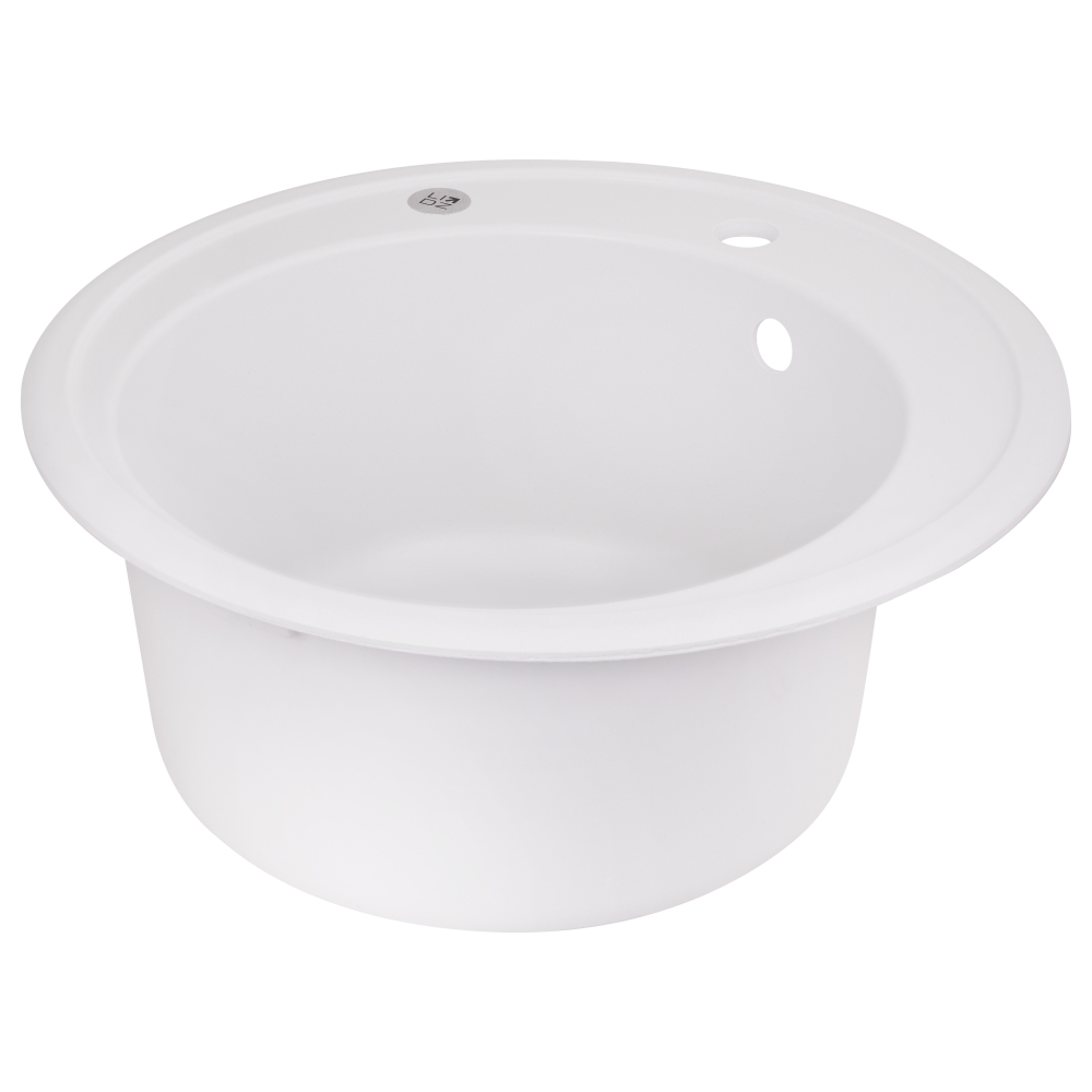 Кухонна мийка Lidz D510/200 WHI-01 (LIDZWHI01D510200) 3