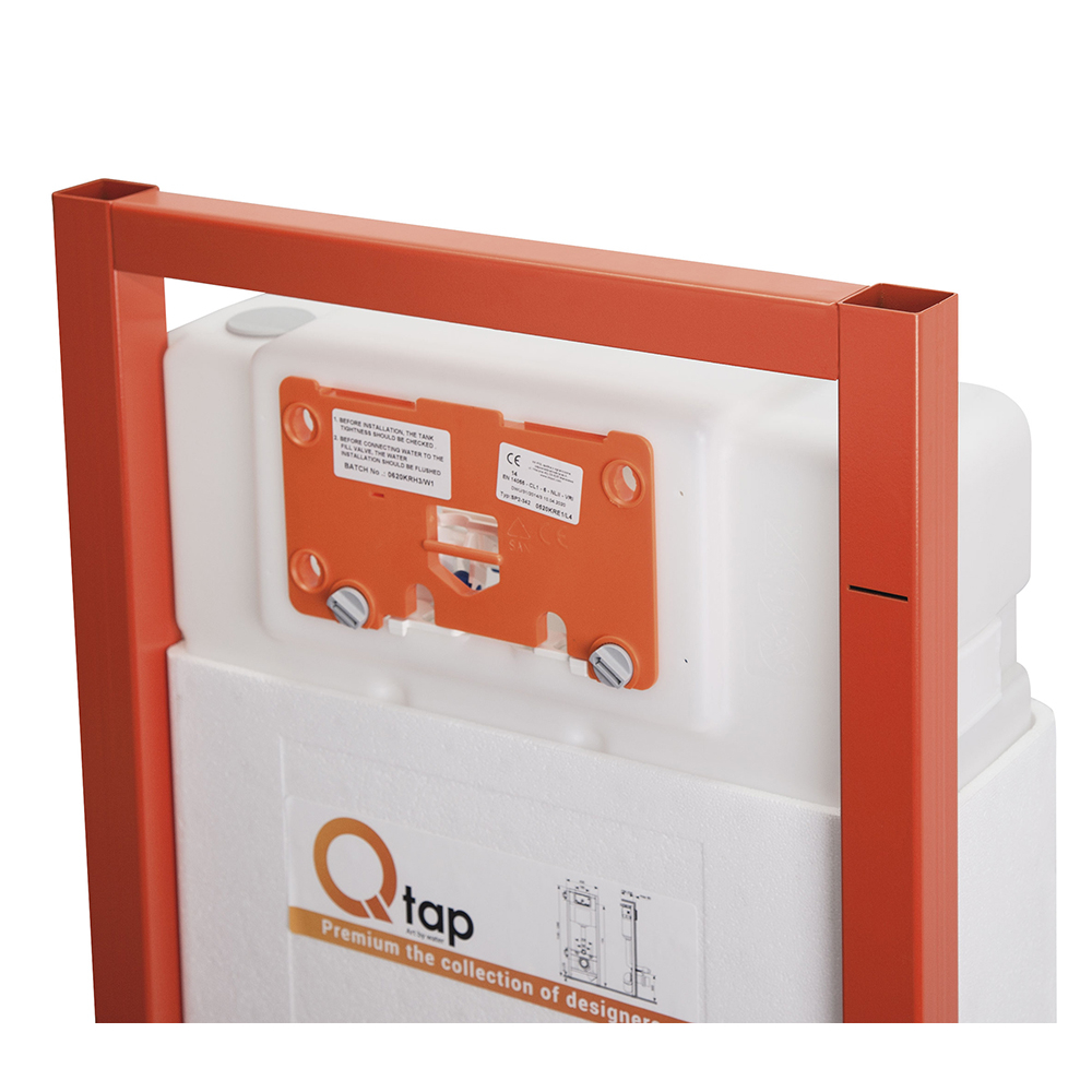 Набір інсталяція 4 в 1 Qtap Nest ST з круглою панеллю змиву QT0133M425V1163GB 2