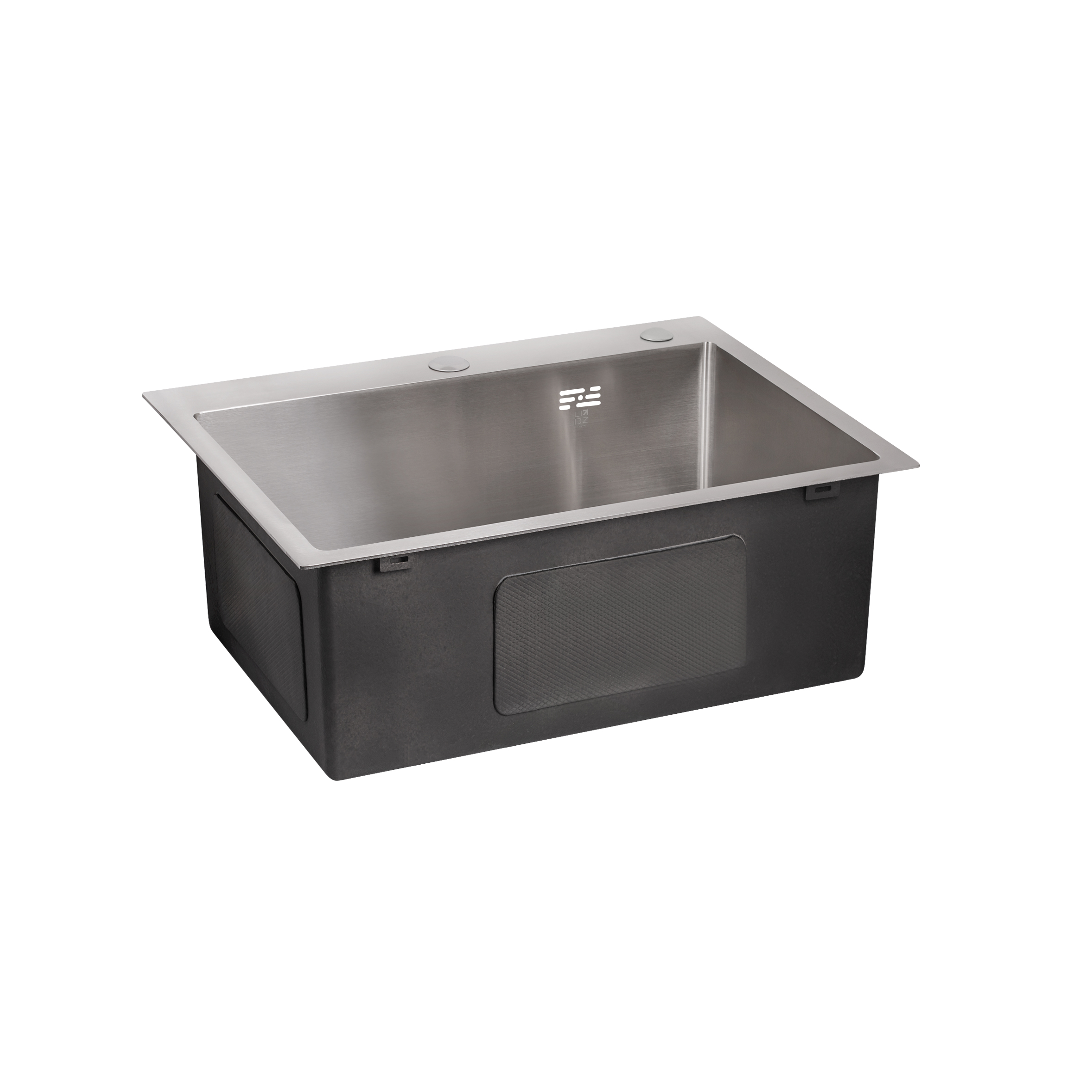Мийка для кухні інтегрована Lidz Handmade H5045 (LDH5045BRU35383) Brushed Steel 3,0/1,0  мм 3