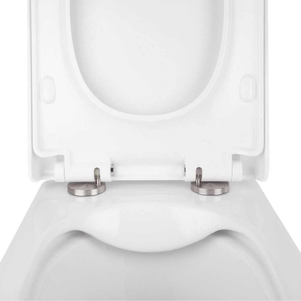 Готове рішення Qtap для ванної кімнати: підвісний унітаз Tern Rimless + комплект інсталяції Nest 4 в 1 (квадратна клавіша Satin) 3