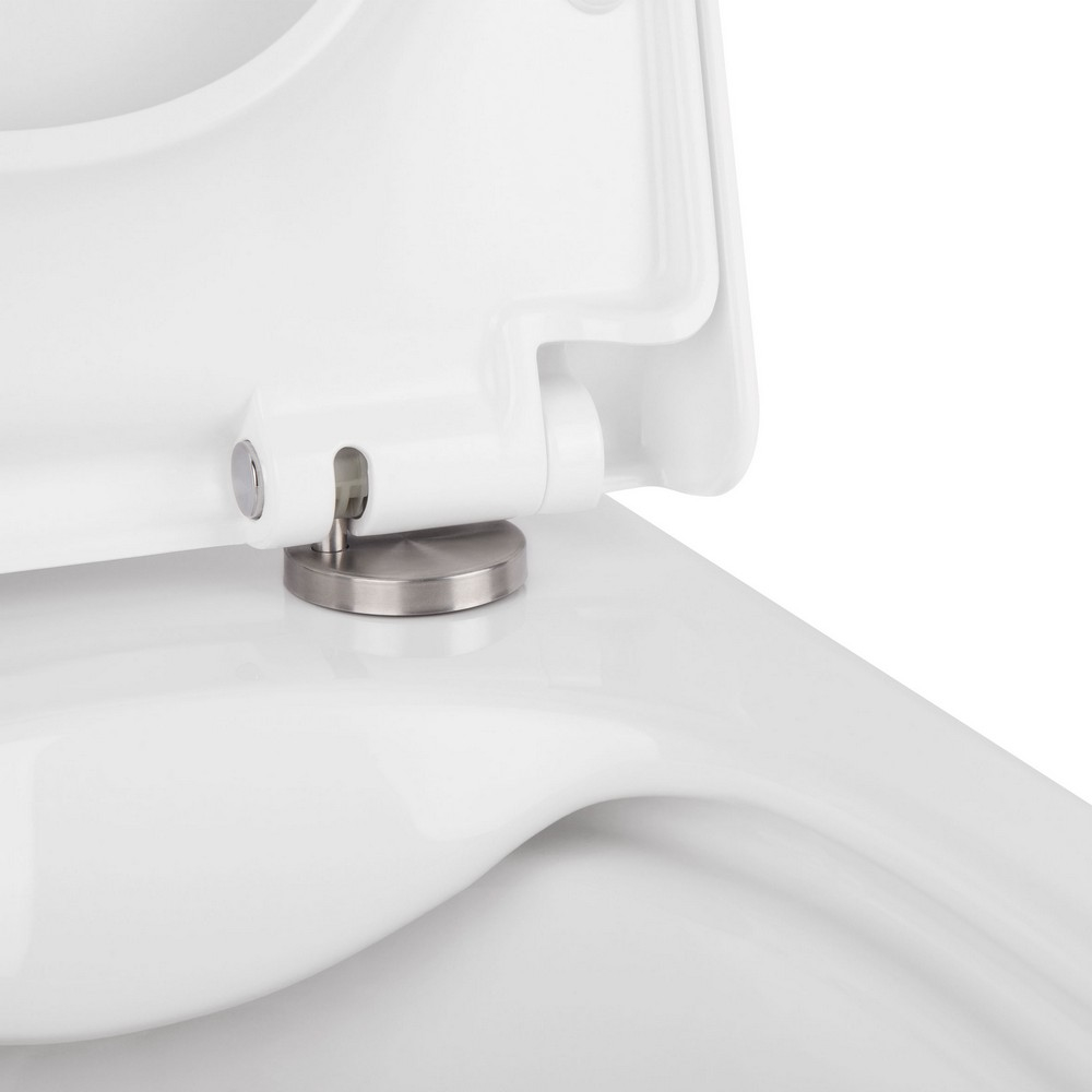 Готове рішення Qtap для ванної кімнати: підвісний унітаз Tern Rimless + комплект інсталяції Nest 4 в 1 (квадратна клавіша Satin) 4
