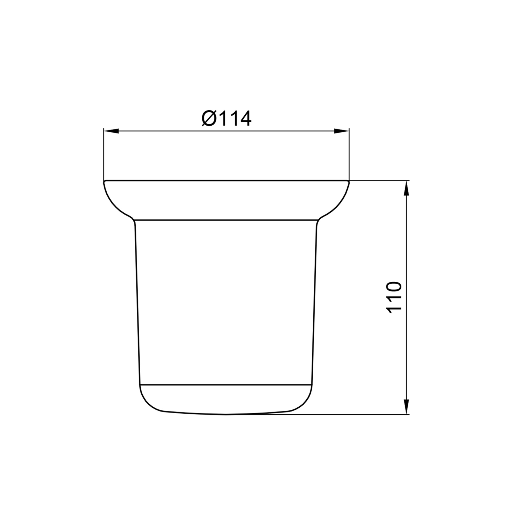 Колба для йоржика Lidz Oreo 0520 (матове скло) LDORE0520CRM37455 Chrome 1