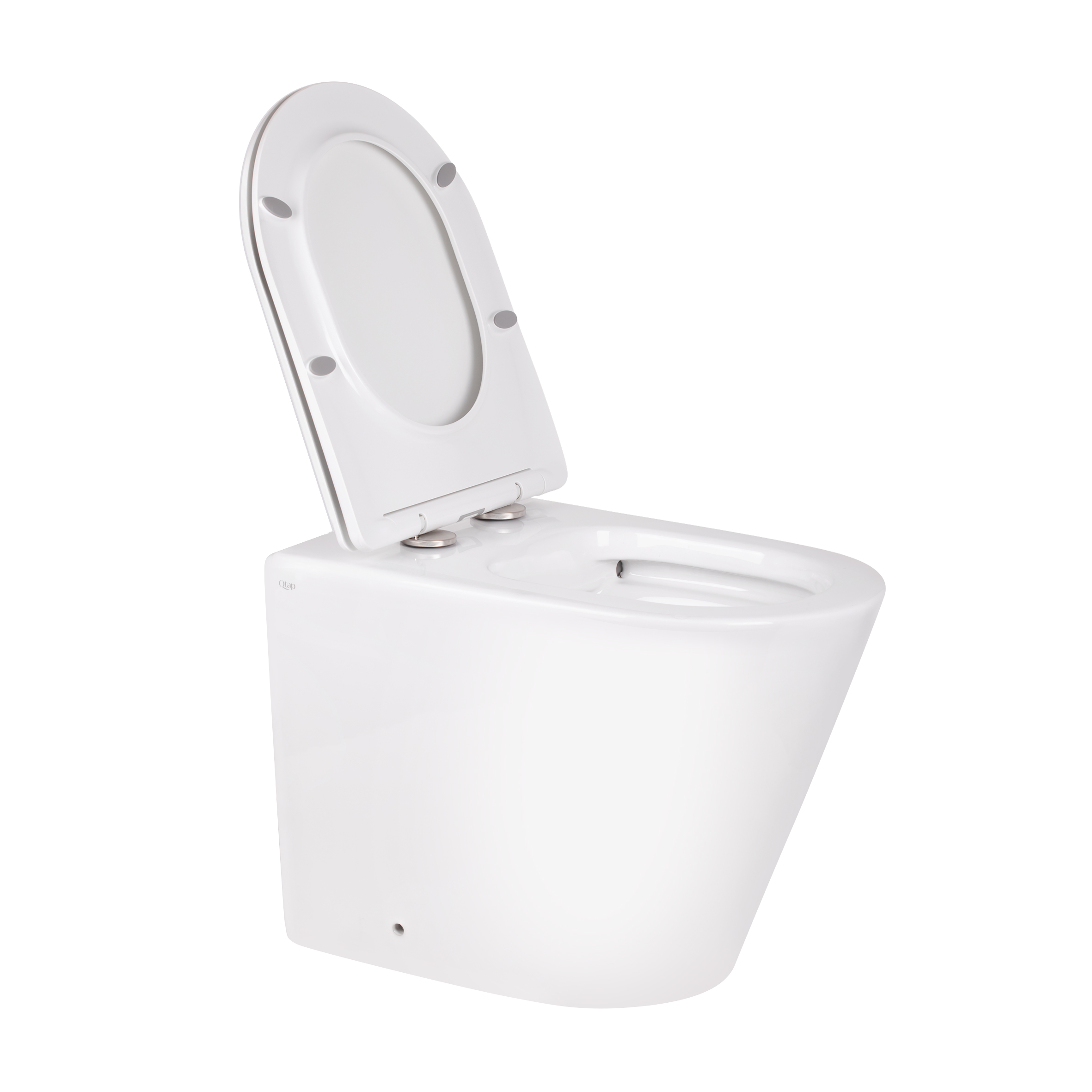 Унітаз підлоговий Qtap Swan безобідковий з сідінням Soft-close QT16223178W 11