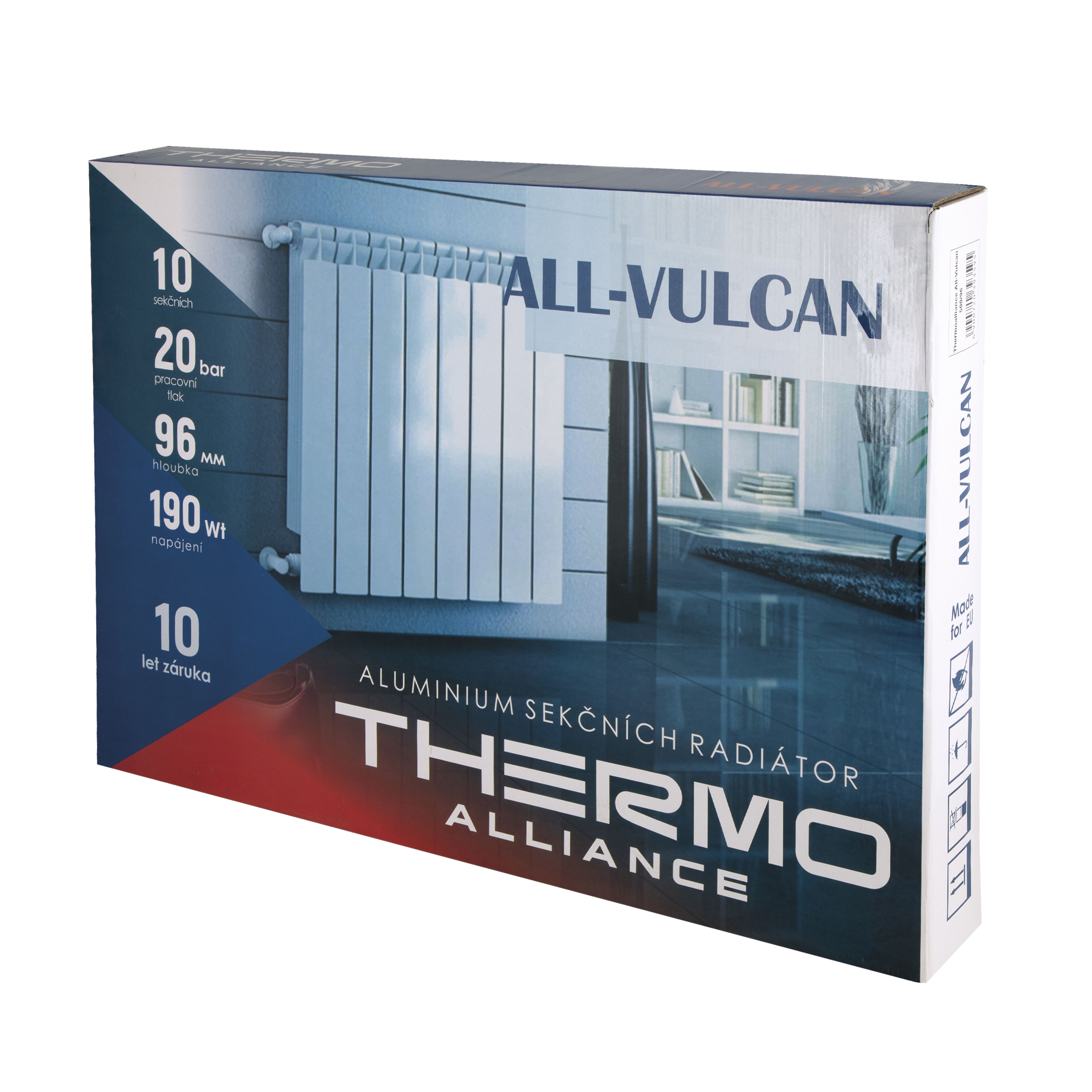 Радіатор алюмінієвий Thermo Alliance All-Vulcan 500/96 1,05 кг 8