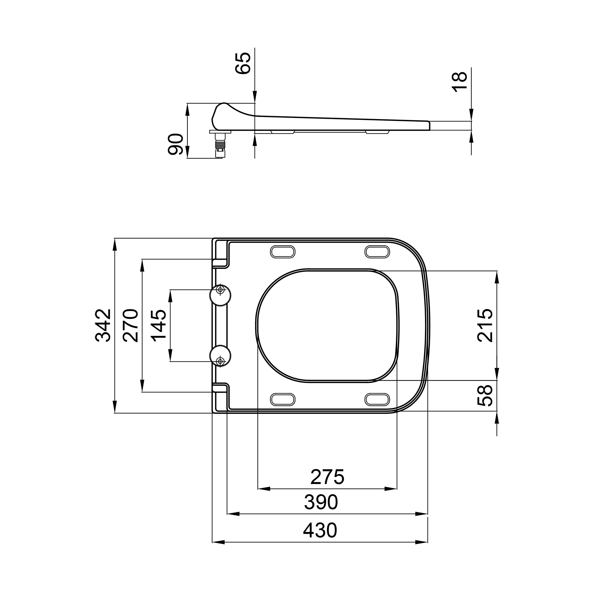 Сидіння для унітаза Qtap (Tern) з мікроліфтом Slim QT99HY2238W 1