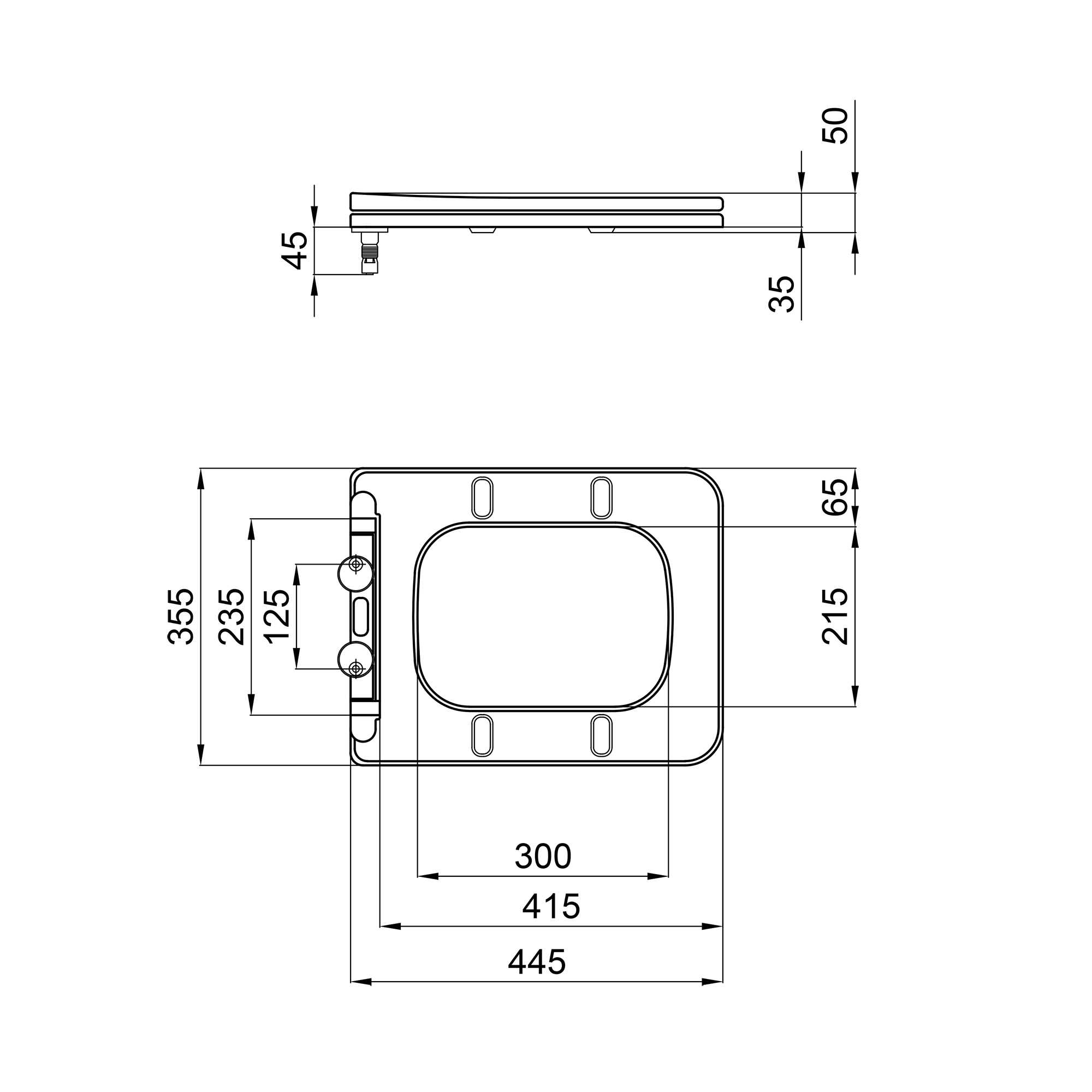 Сидіння для унітаза Qtap Kalao з мікроліфтом Slim QT08991213AW 1