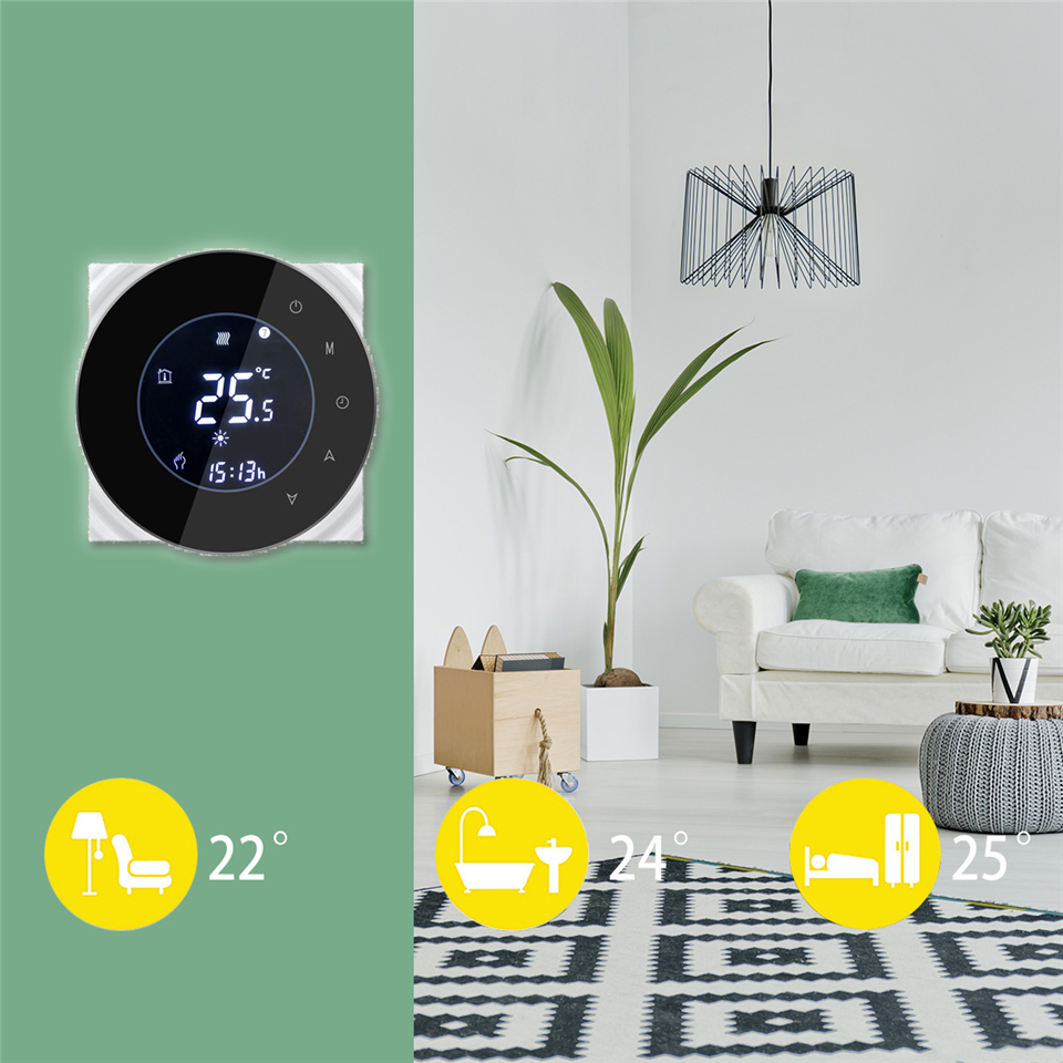 Провідний тиждневий термостат с WiFi BHT-6000-GALW 5