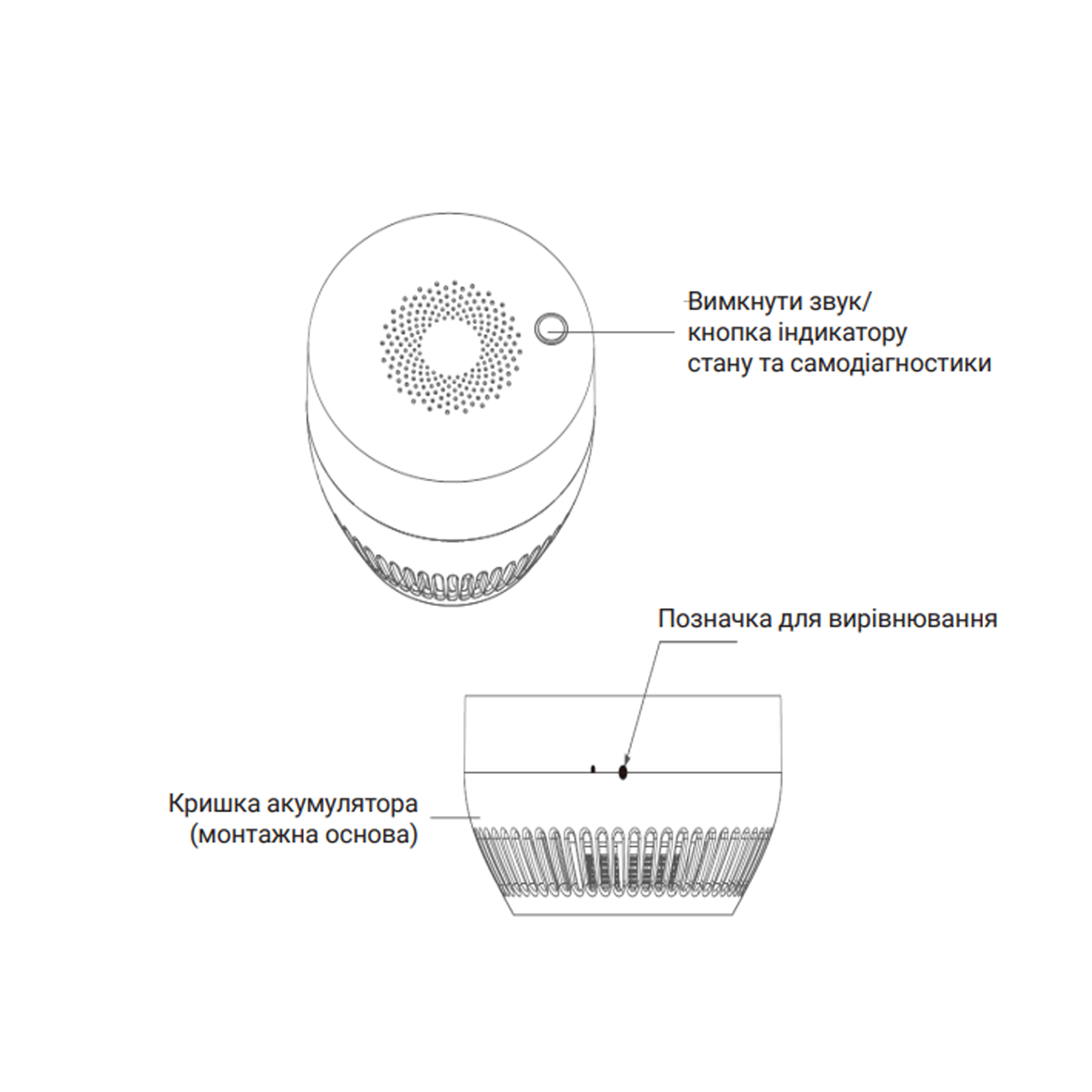 ZigBee Бездротовий датчик диму ZB-ZSA 1