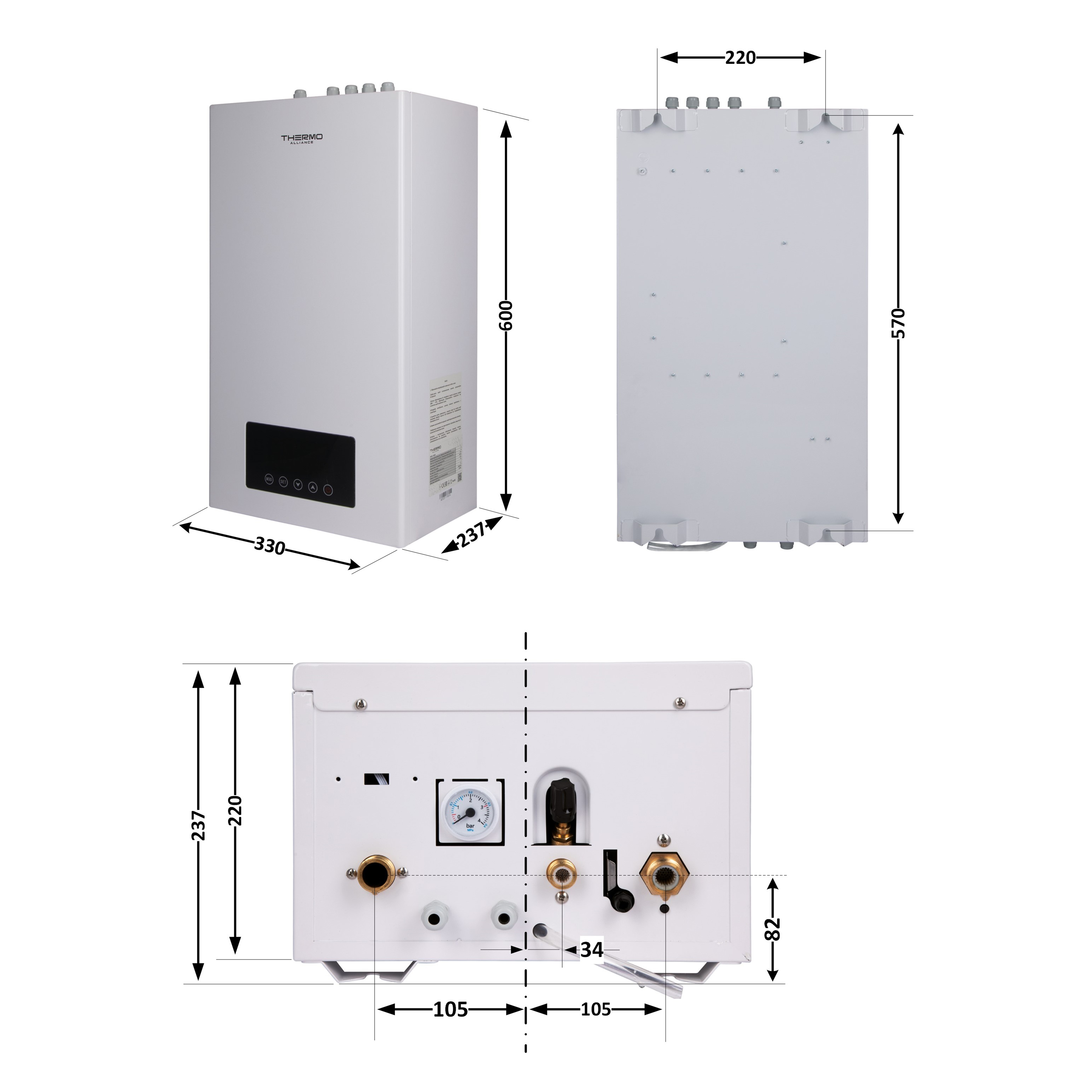 Котел електричний 24 кВт Thermo Alliance 1