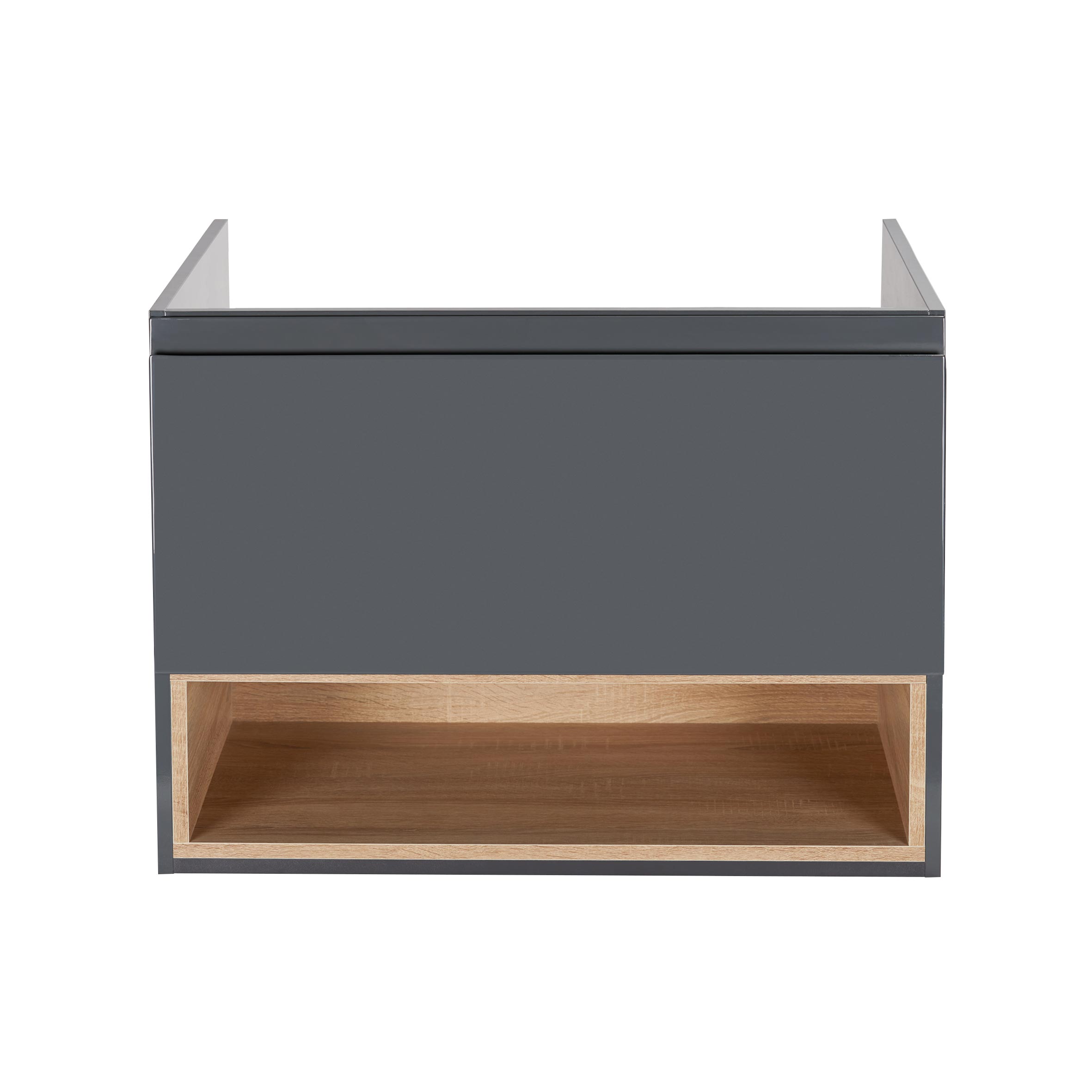 Тумба підвісна Qtap Robin 800х580х500 GRAPHITE/WHITISH OAK QT1374TPВ8002NGWO 2