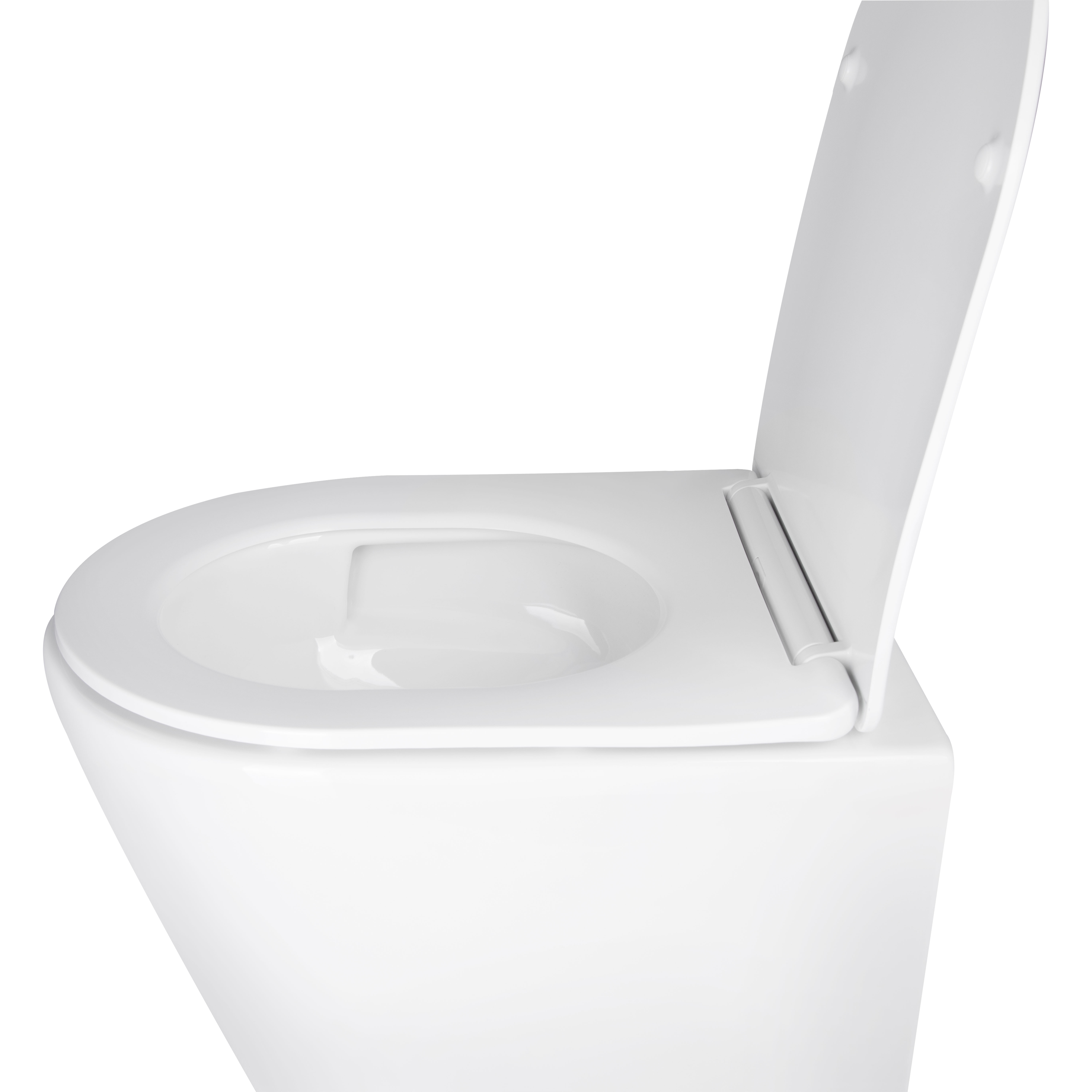 Унітаз підвісний Qtap Swan безободковий Ultra Quiet з сидінням Soft-close QT16335179W 4