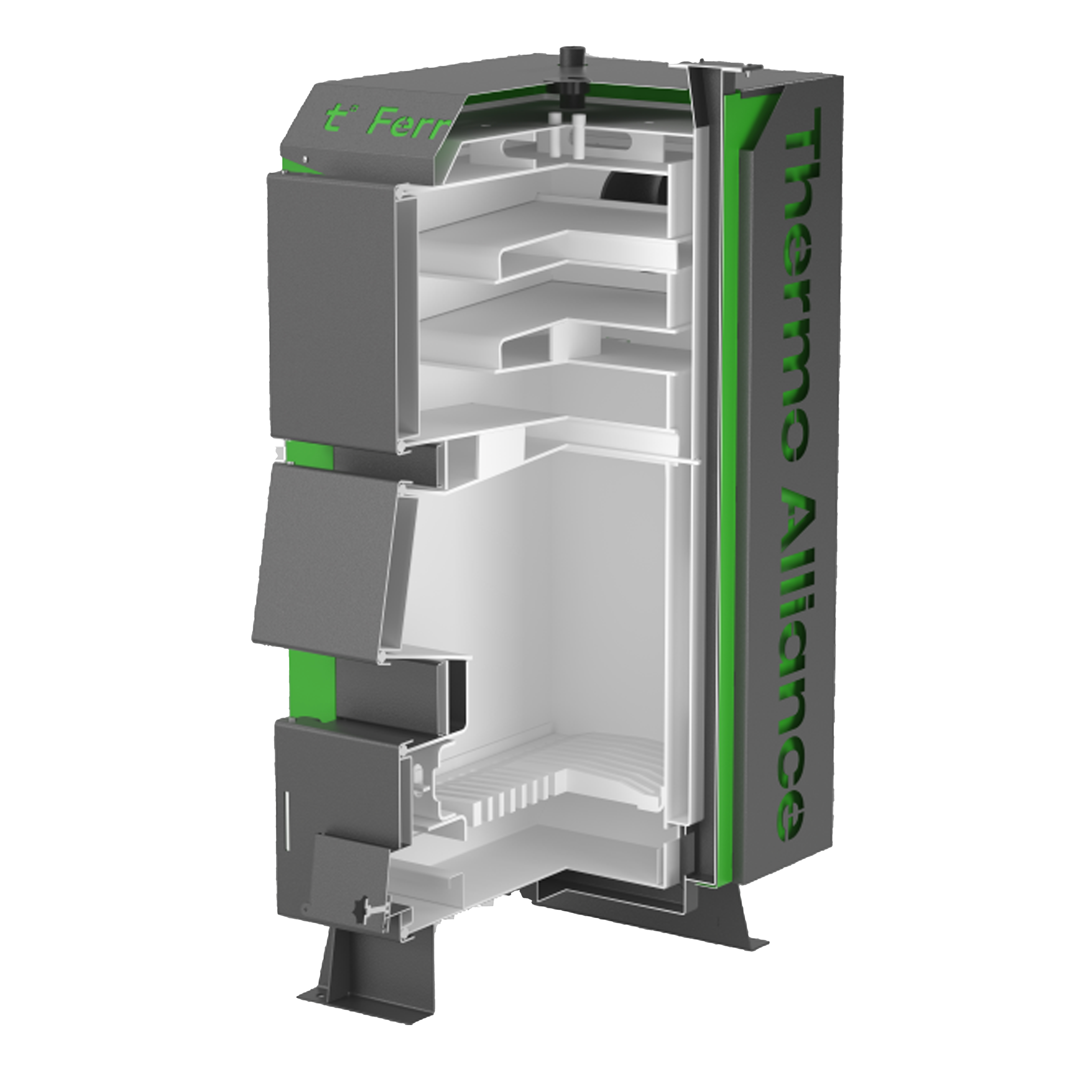 Котел твердопаливний сталевий Thermo Alliance Ferrum Plus V 4.0 FSF+ 14 4