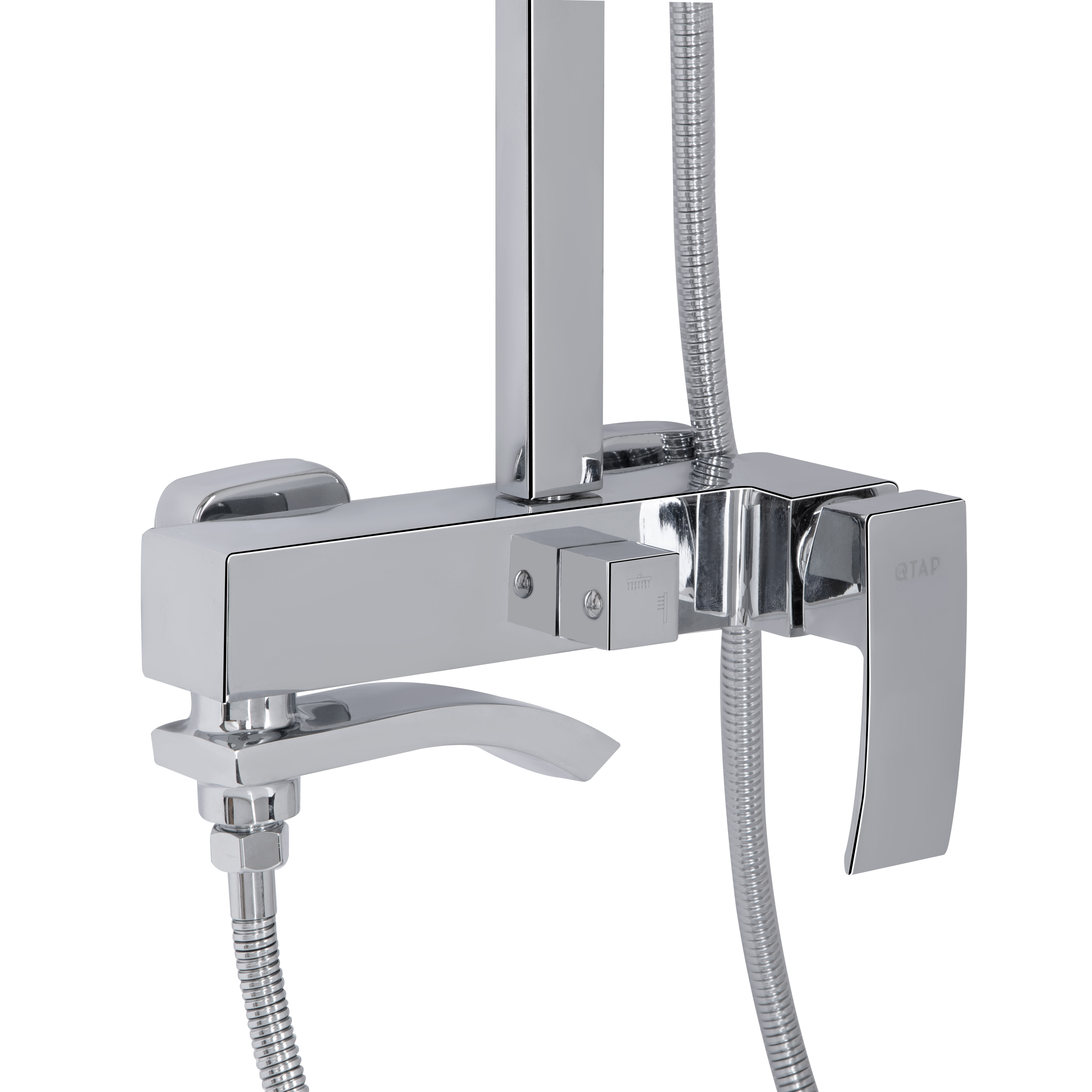 Душова система універсальна Qtap Swan Cascada на три споживача (з виливом) QTSWA111CRM45566 Chrome 3