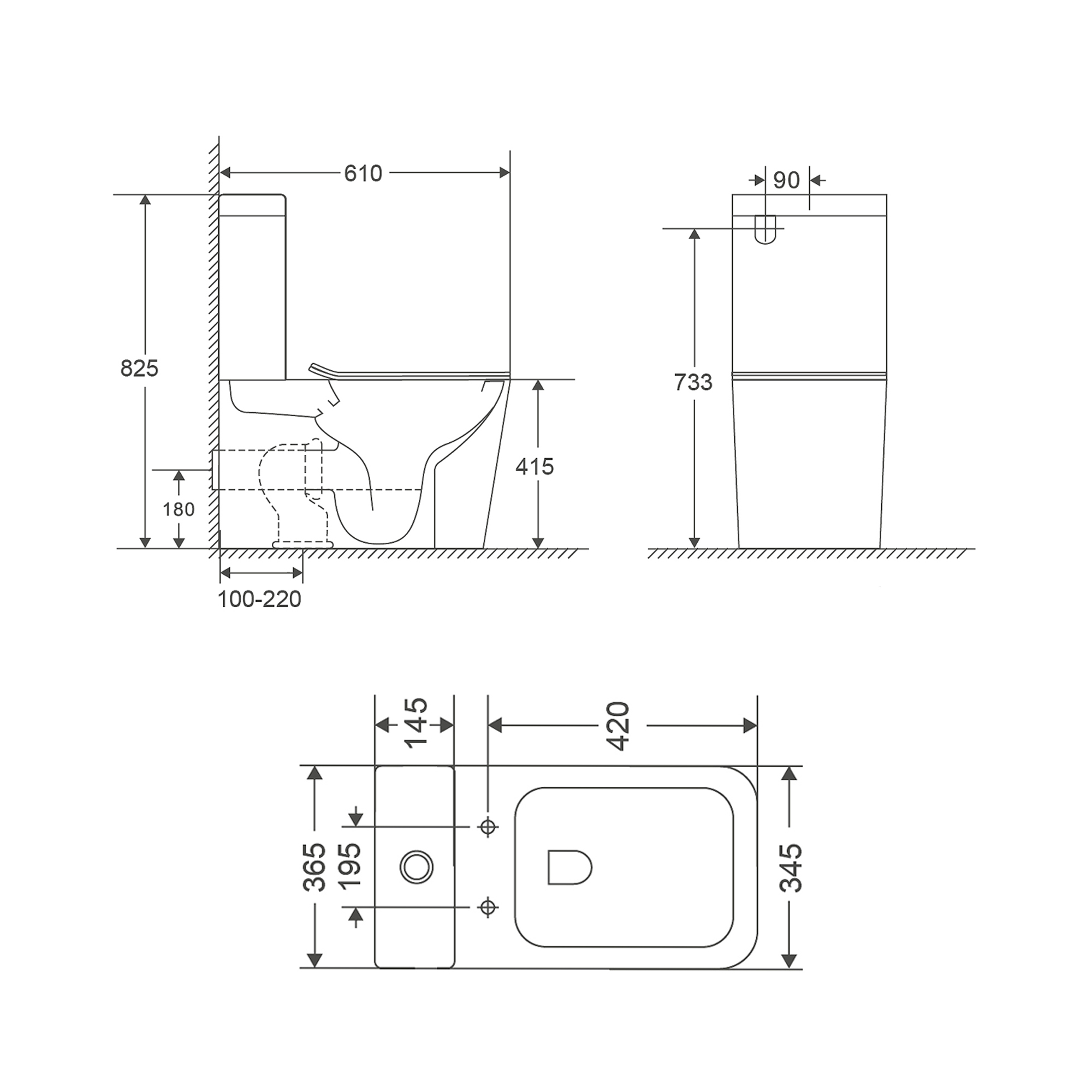 Унітаз підлоговий Qtap Tern Ultra Quiet безобідковий з сидінням Soft-Close QT17222175AUQ1W White 1