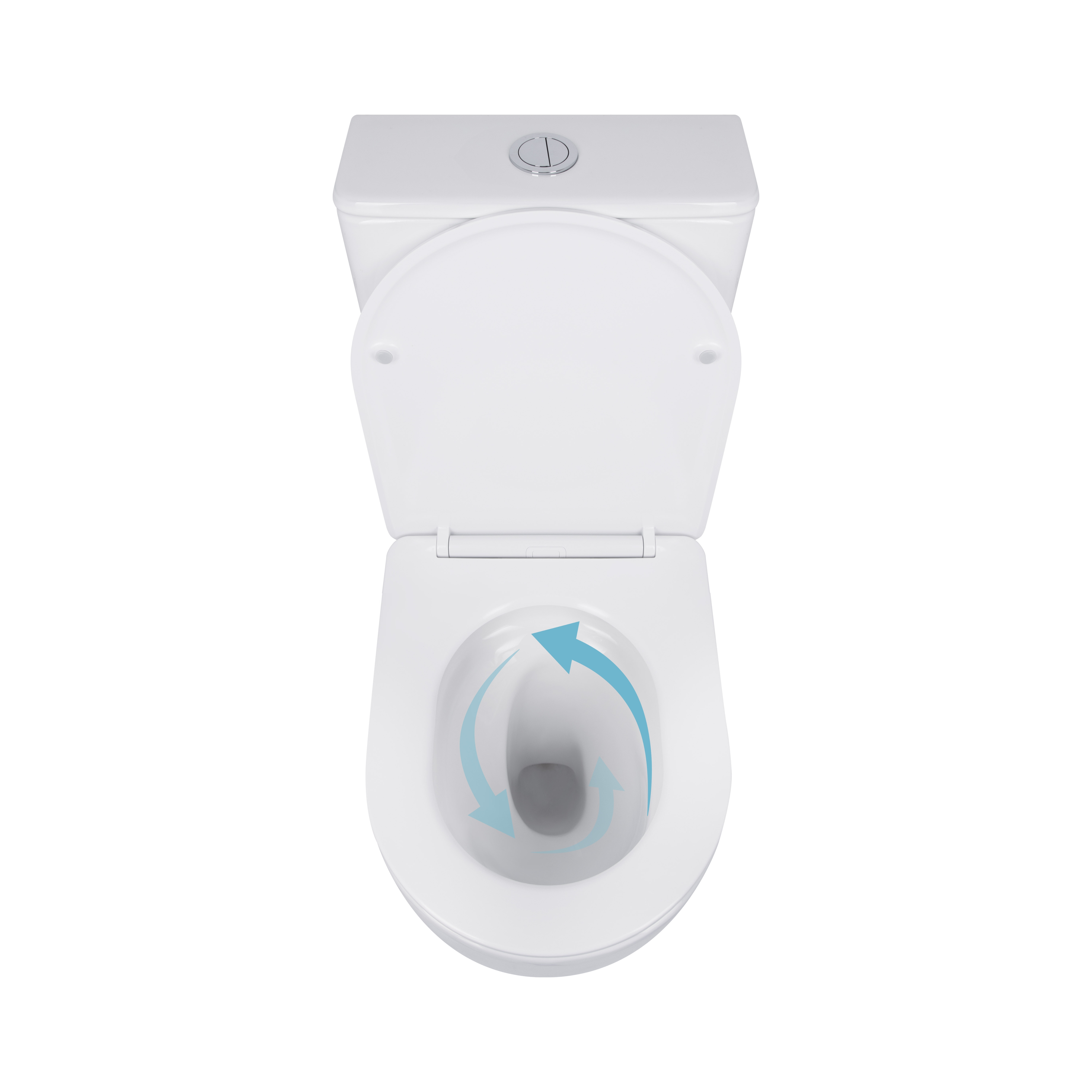 Унітаз-компакт Qtap Robin Ultra Quiet безободковий з сидінням Soft-close QT13222128AUQ1W 5