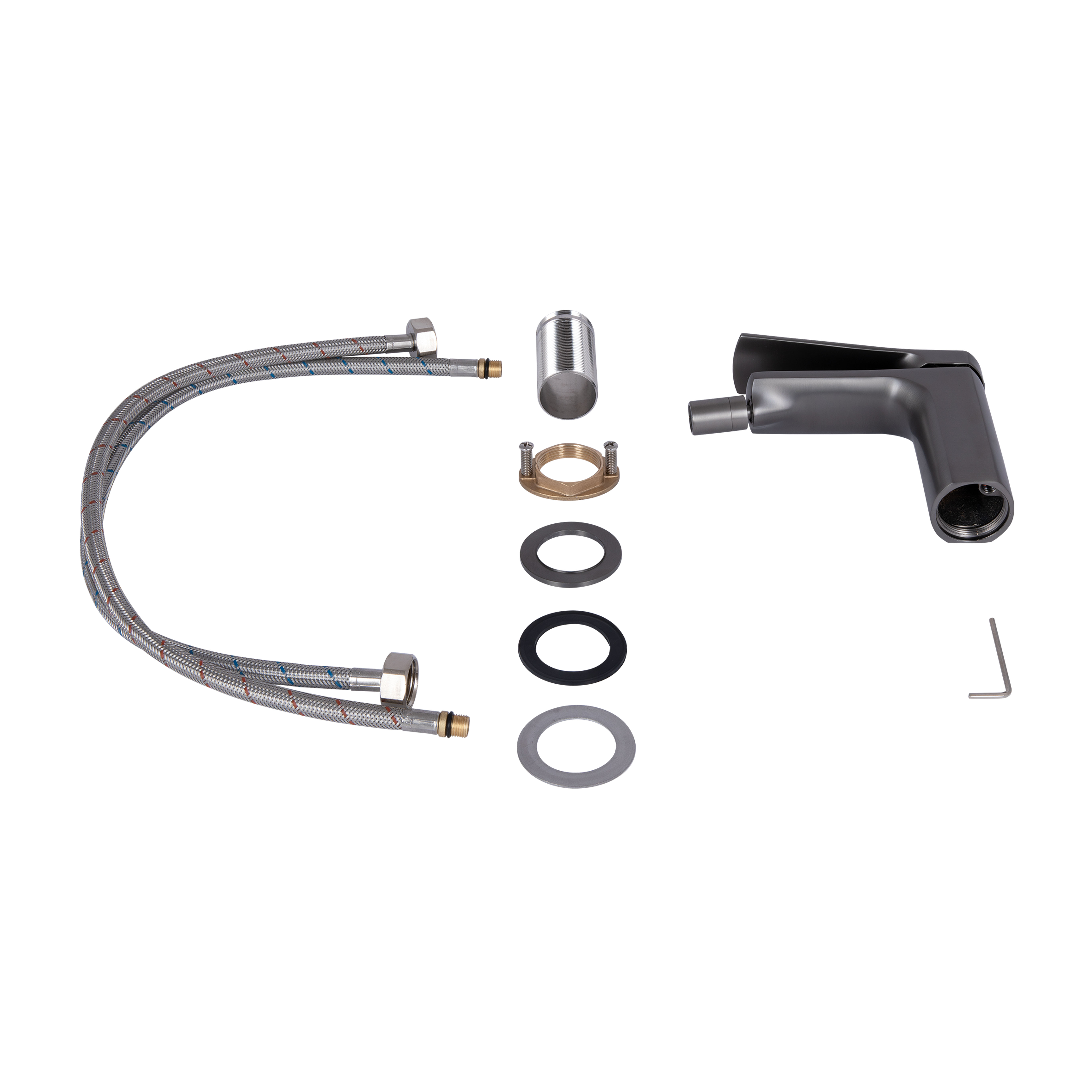 Змішувач для біде Qtap Slavonice QTSLA255GMB45923 Gunmetal Black PVD 3