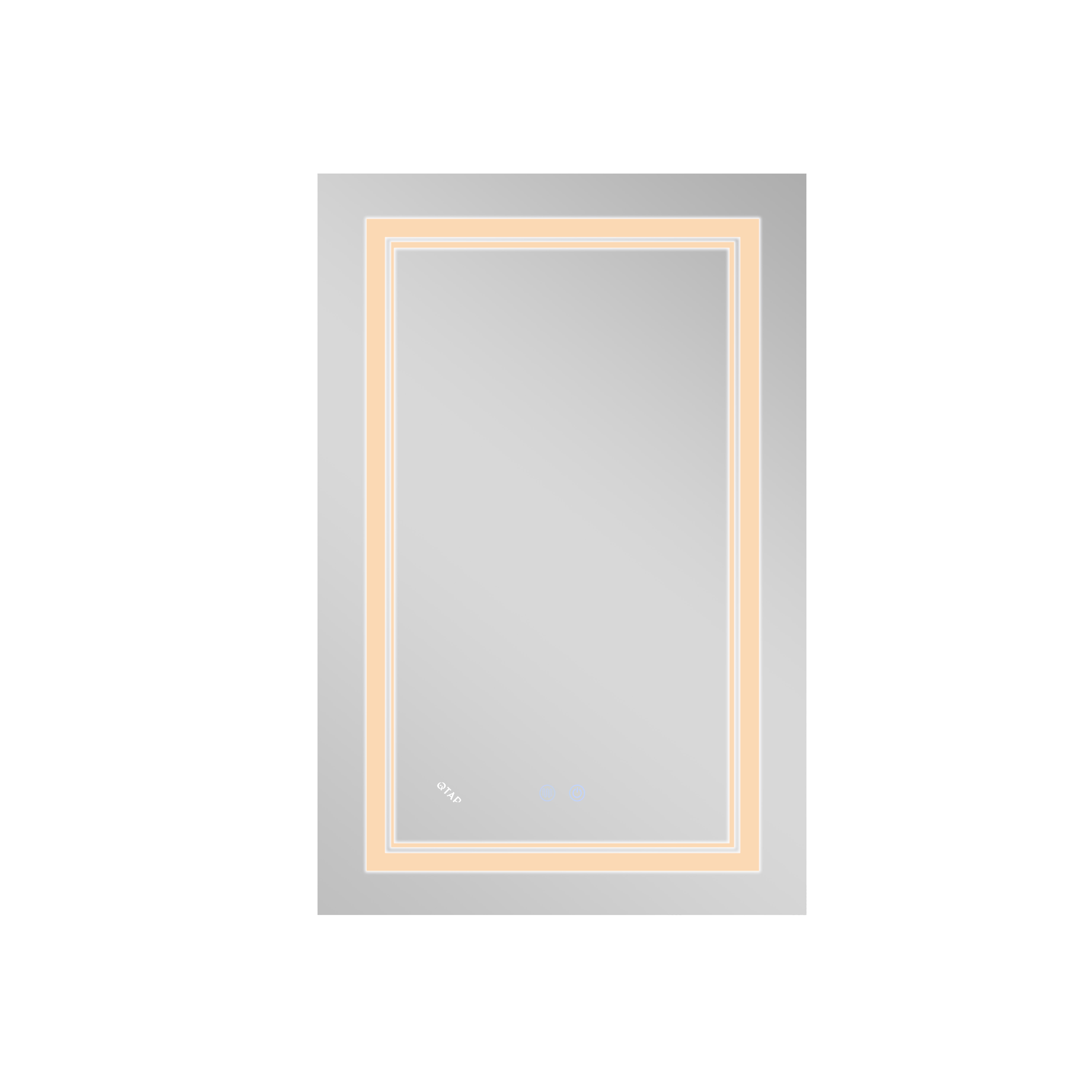 Дзеркало Qtap Cardinal 650х900 з LED-підсвічуванням Touch, з антизапотіванням, з димером, рег. темп. кольору (3000-6500K) Reverse QT0478C6590 4