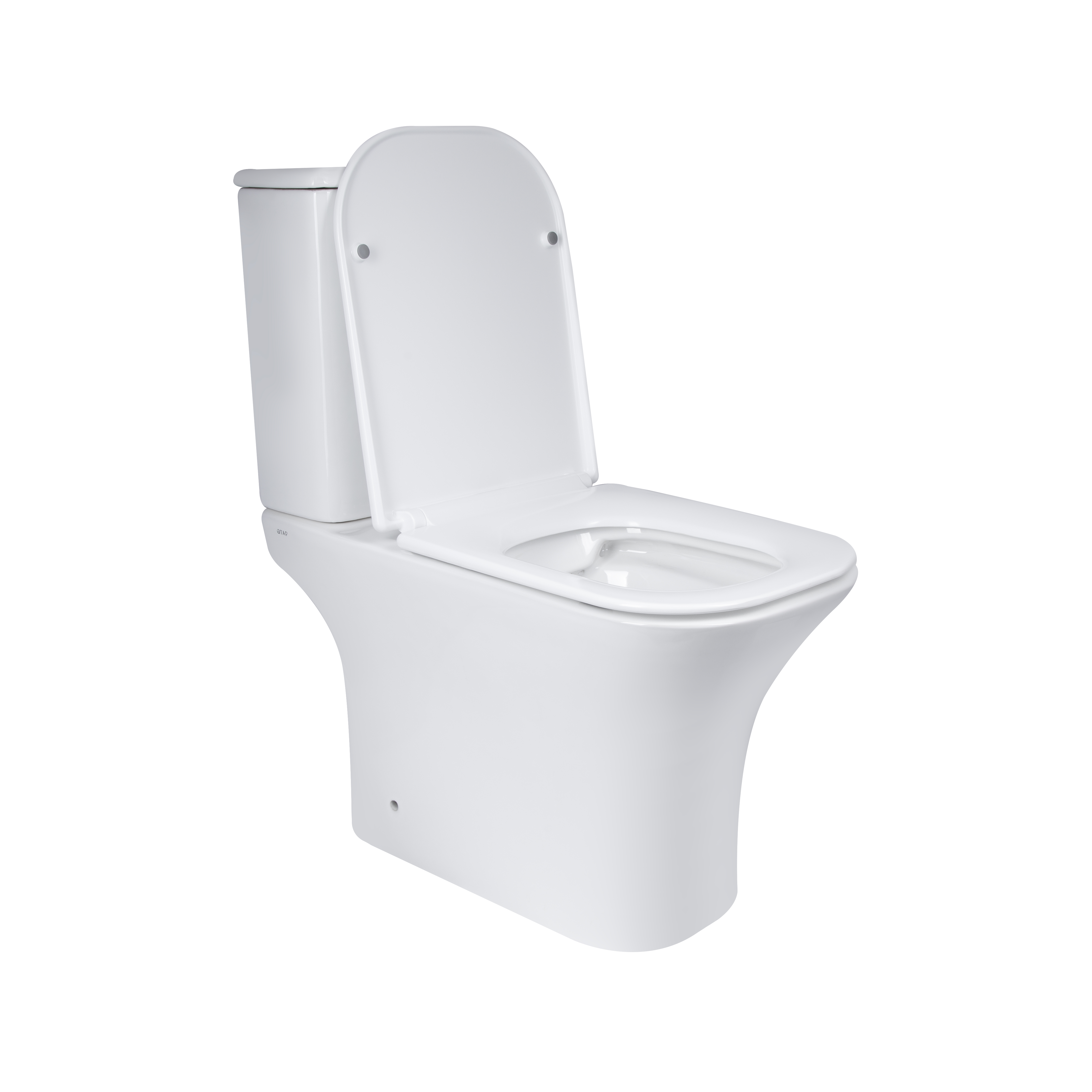 Унітаз-компакт Qtap Presto Quadro безободковий з сидінням Soft-close QT24221215AW 3