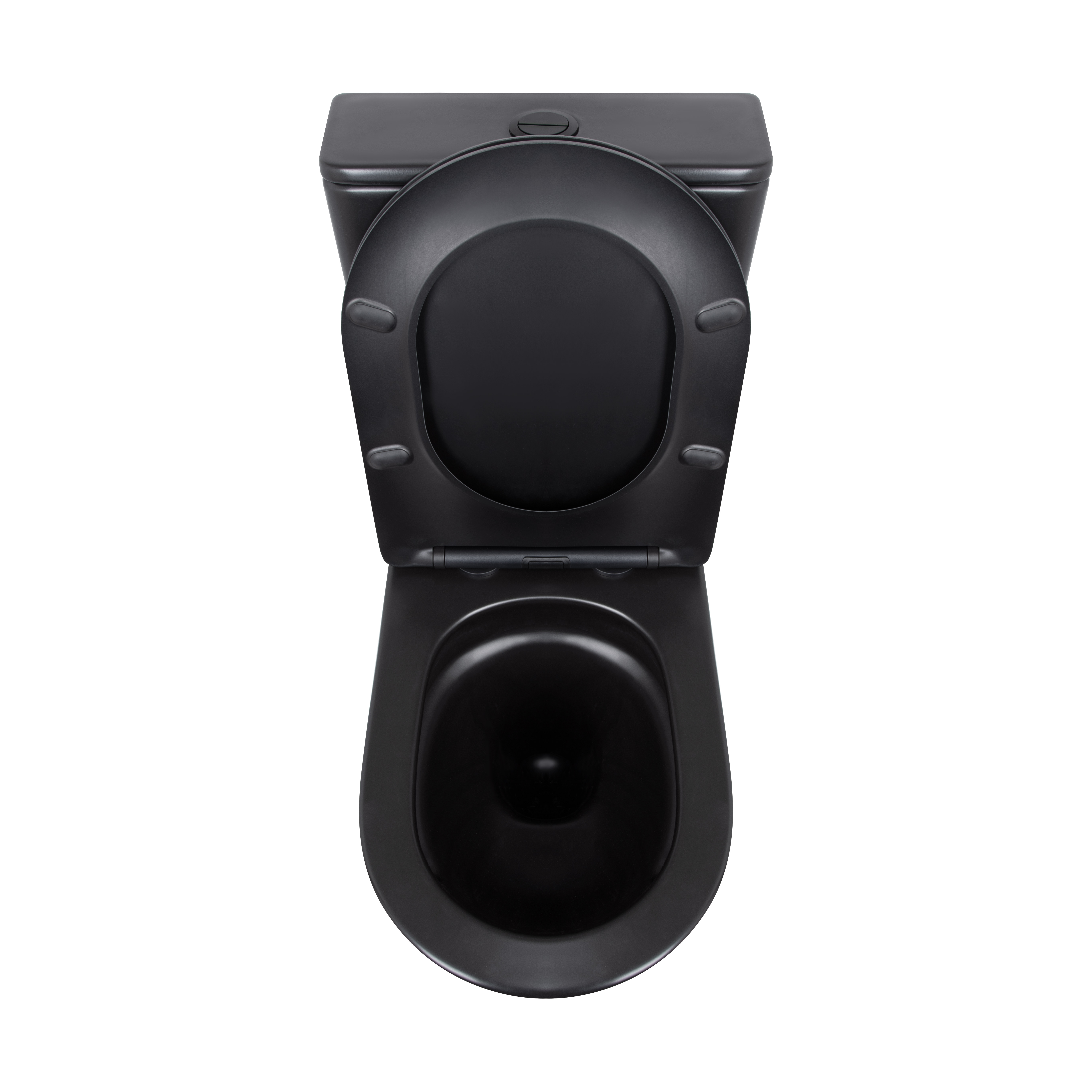 Унітаз підлоговий Qtap Robin Ultra Quiet безобідковий з сидінням Soft-close MATT BLACK QT13226083AMB 6