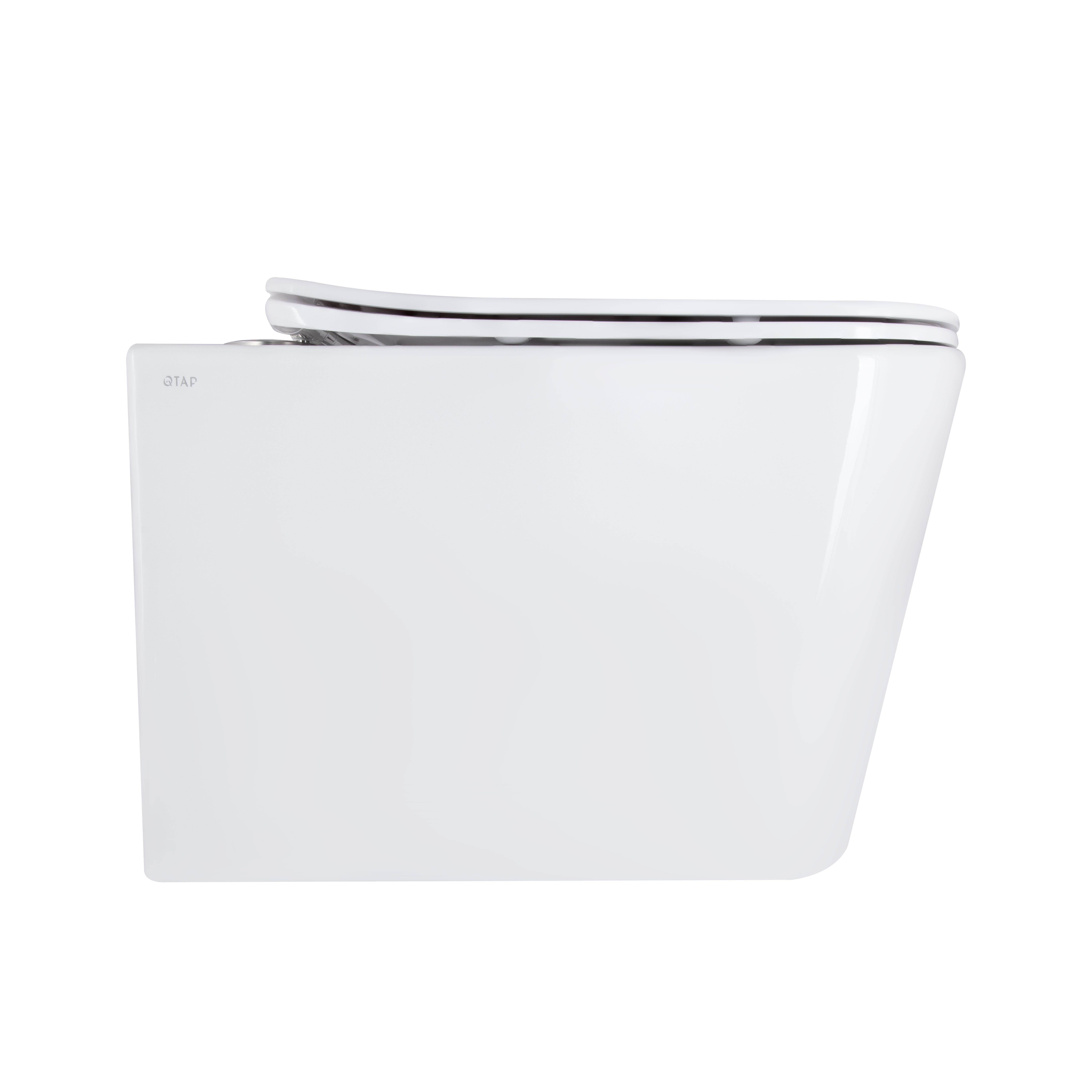 Унітаз підвісний Qtap Tern Ultra Quiet безобідковий з сидінням Soft-close WHITE QT17332303AW 3