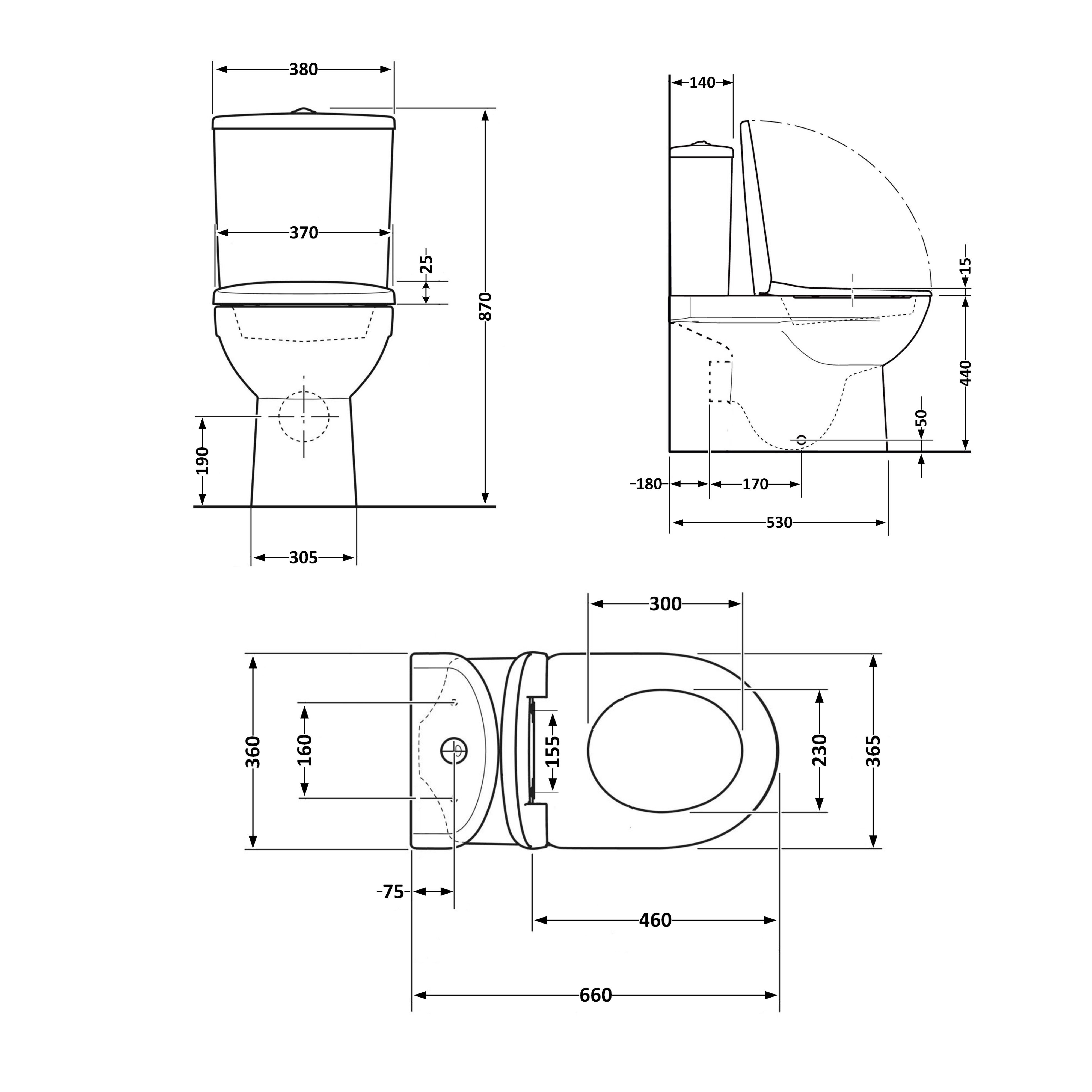 Унітаз підлоговий Qtap Virgo Ultra Quiet безобідковий з сидінням Soft-close WHITE QT18226092AW 1