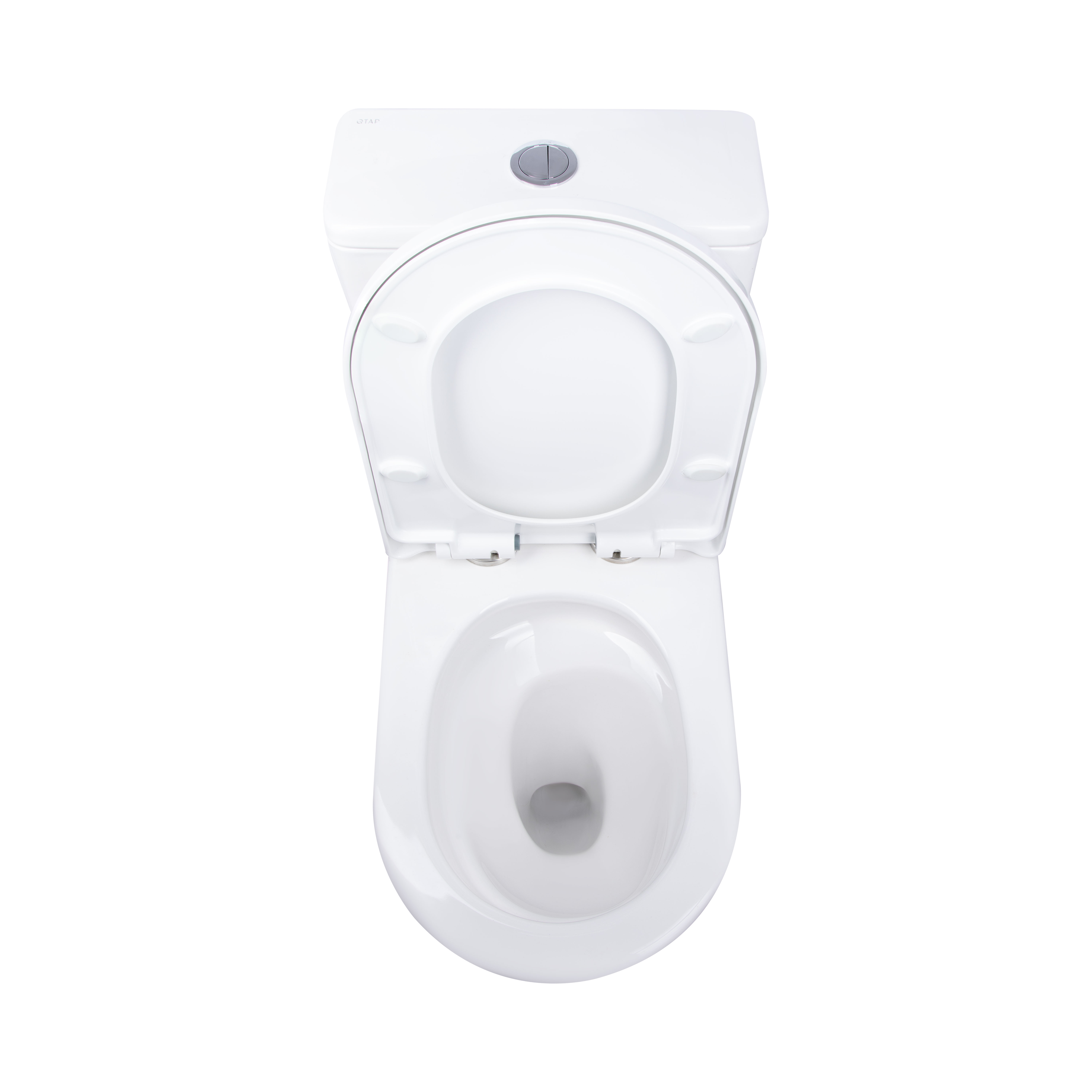 Унітаз-моноблок підлоговий Qtap Swan Ultra Quiet безобідковий з сидінням Soft-close WHITE QT16226080AW 6