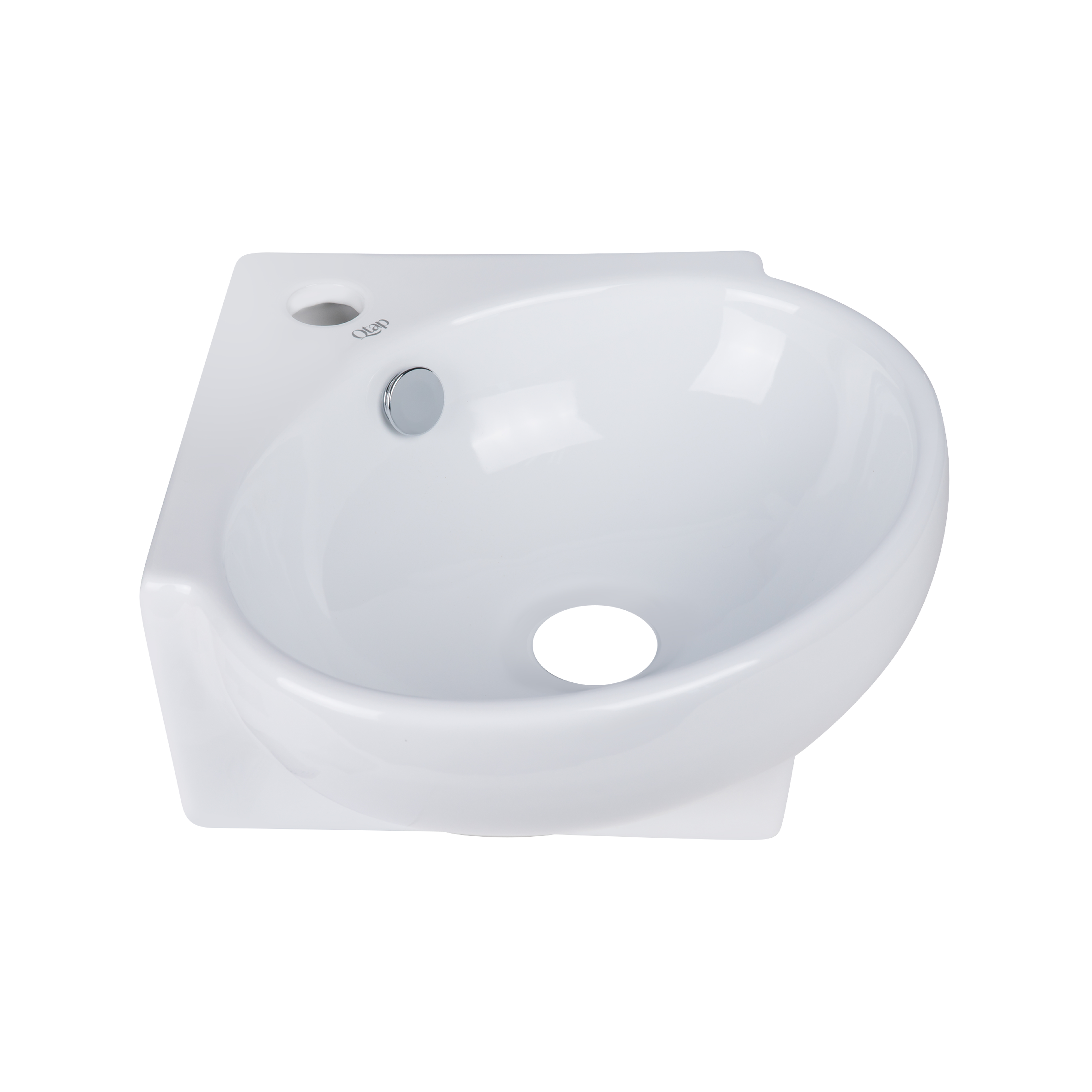 Раковина Qtap Leo 390x365x130 White QT11115010WN 4