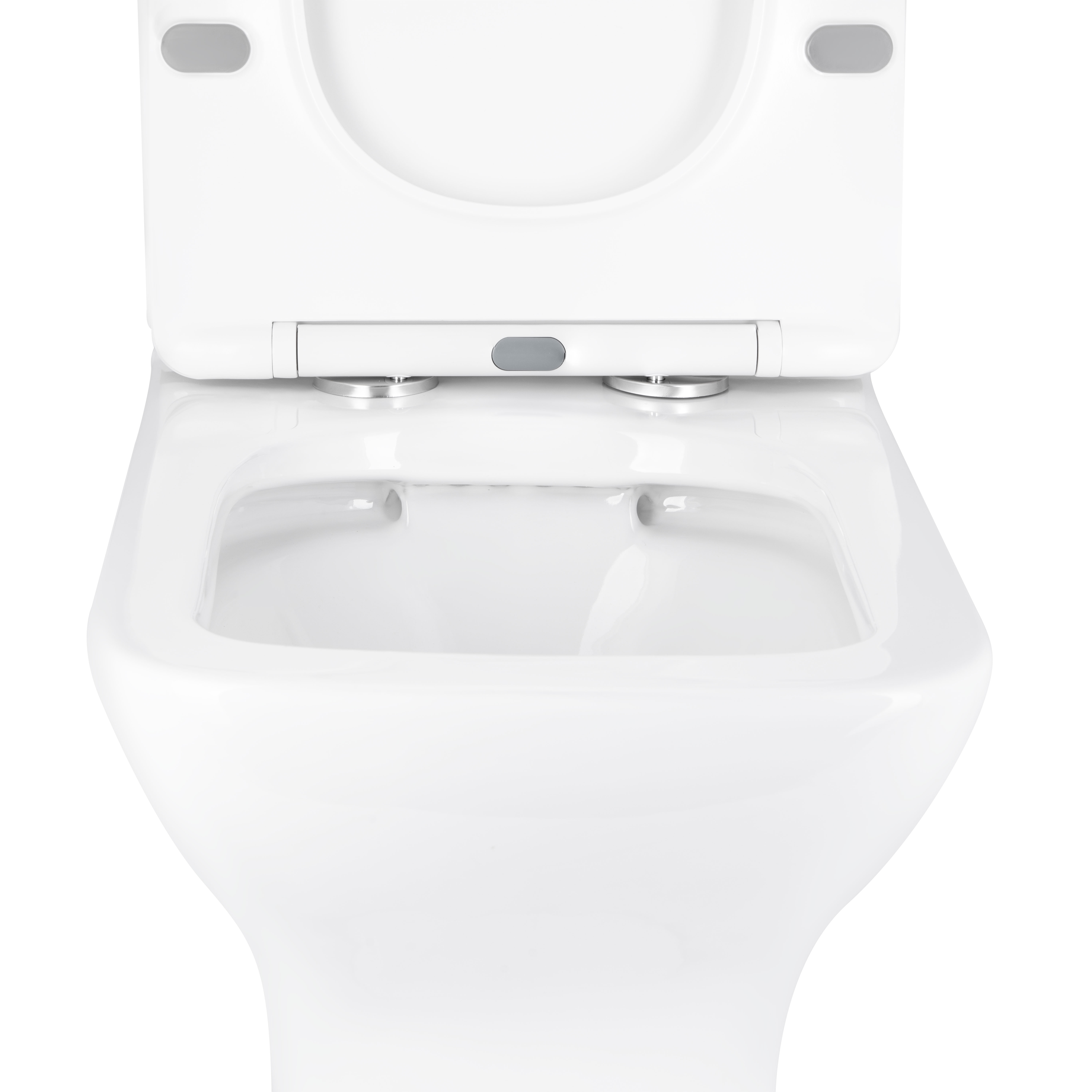 Унітаз підлоговий Qtap Aries Rimless безобідковий з сидінням Soft-close WHITE QT03228302W 4