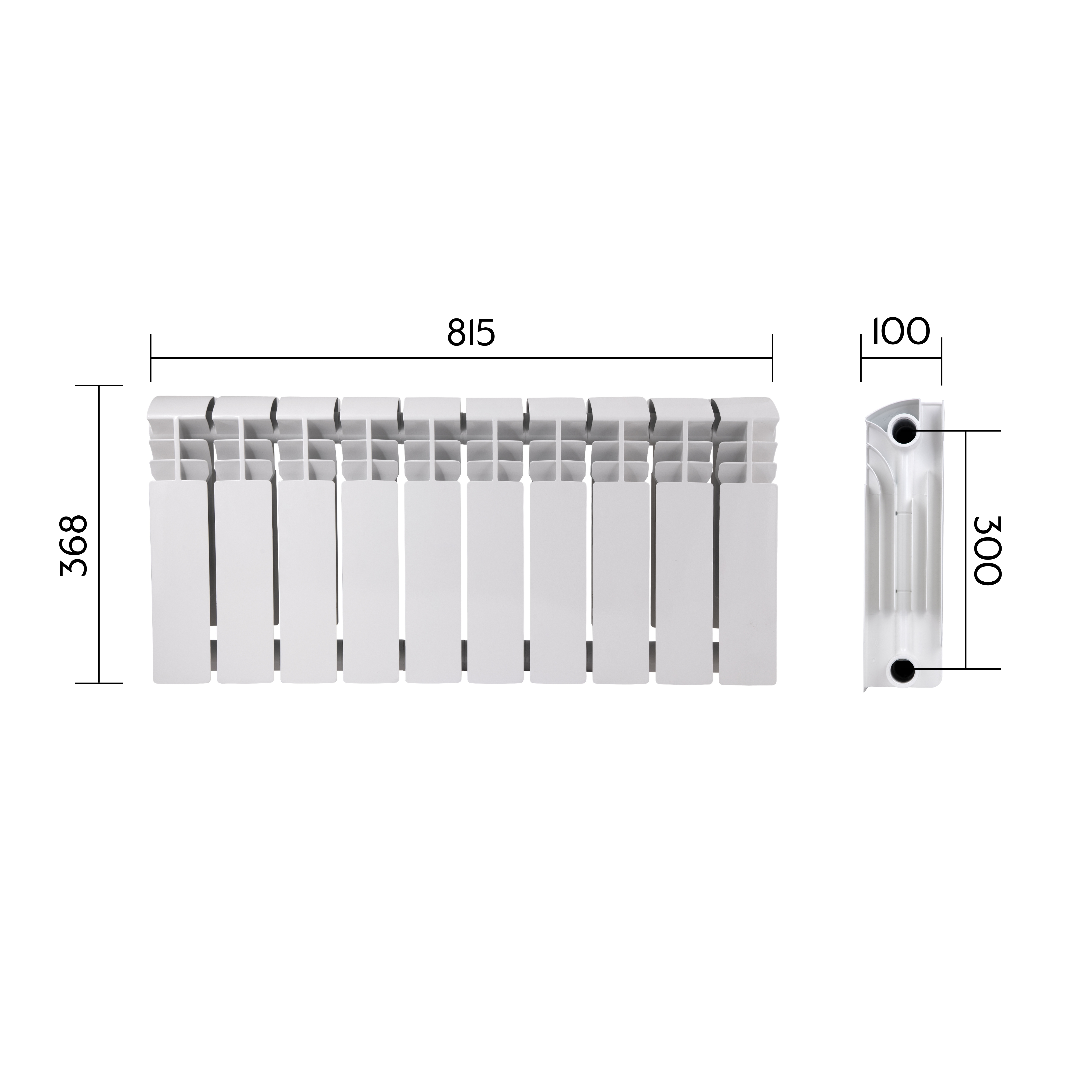 Радіатор біметалічний Thermo Alliance Bi-Ferrum 300/100 1,15 кг 1