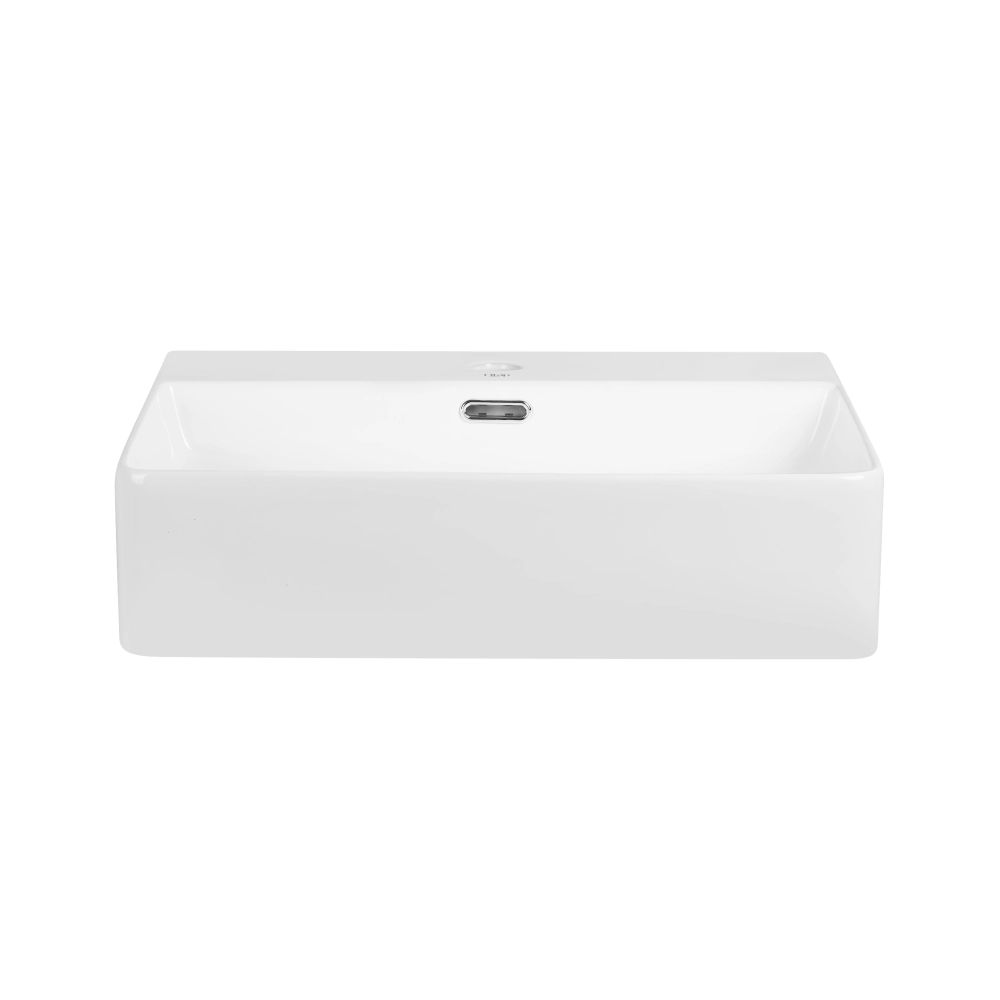 Комплект Qtap Nando LT: Раковина підвісна прамокутна 500х420х120 мм White + Донний клапан PU02O 2