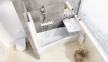 Штора для ванн складна трьохелементна Ravak VS3 115 білий+Rain 795S010041 3