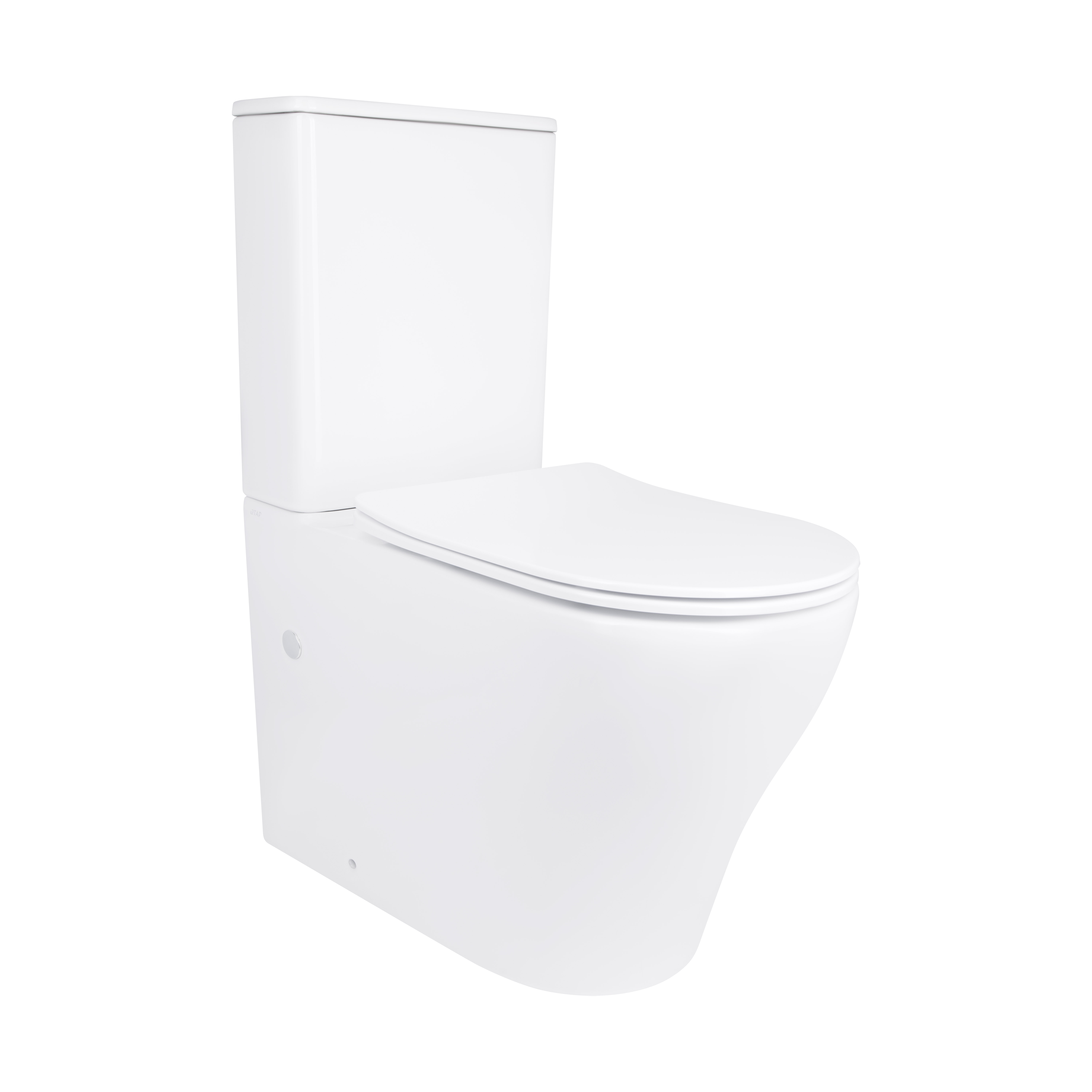 Унітаз підлоговий Qtap Virgo Ultra Quiet безобідковий з сидінням Soft-close WHITE QT18226092AW