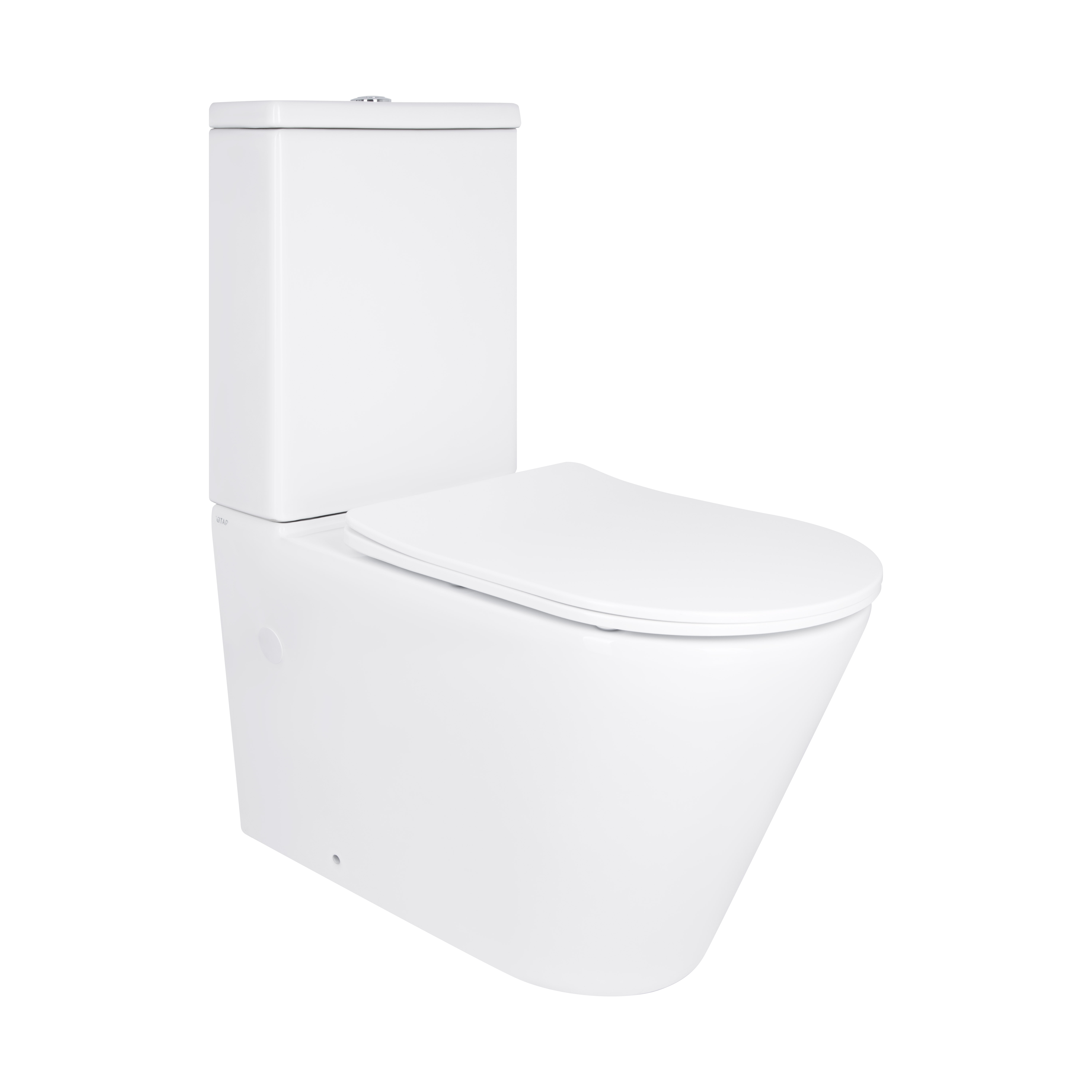 Унітаз підлоговий Qtap Vlasta Ultra Quiet безобідковий з сидінням Soft-close WHITE QT28228300W