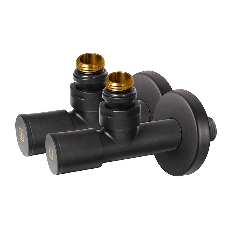 Комплект дизайн кранів Ideale Dante 1/2”x1/2”  чорний