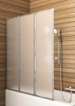 Шторка для ванни, скло полістерол, профіль білий, товщина скла - 1,8мм Armatura Standart 170-04010P