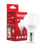 Лампа LED Vestum G45 6W 4100K 220V E14