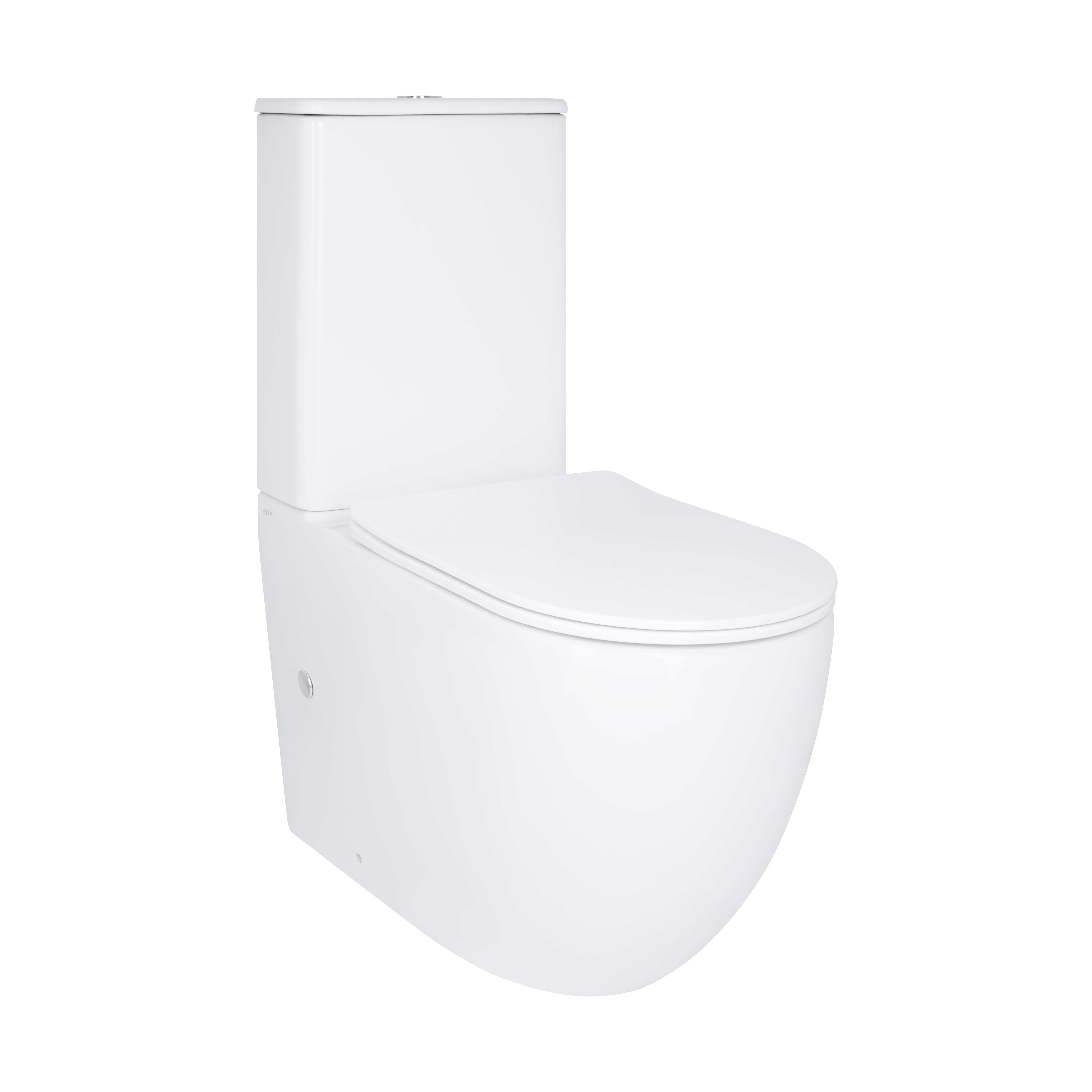 Унітаз підлоговий Qtap Robin New Ultra Quiet безобідковий з сидінням Soft-close WHITE QT13226083AW