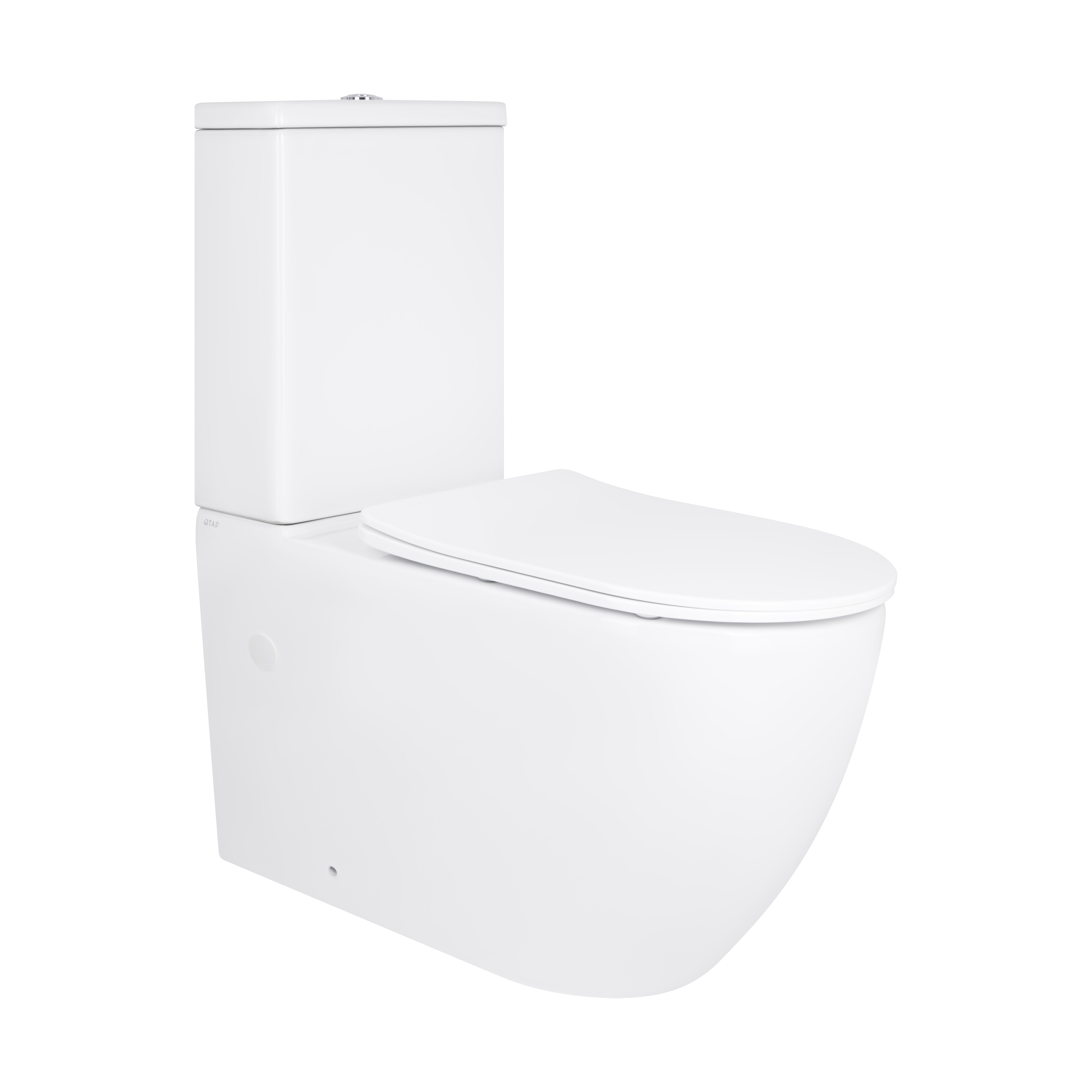 Унітаз підлоговий Qtap Grand Ultra Quiet безобідковий з сидінням Soft-close WHITE QT26228301W