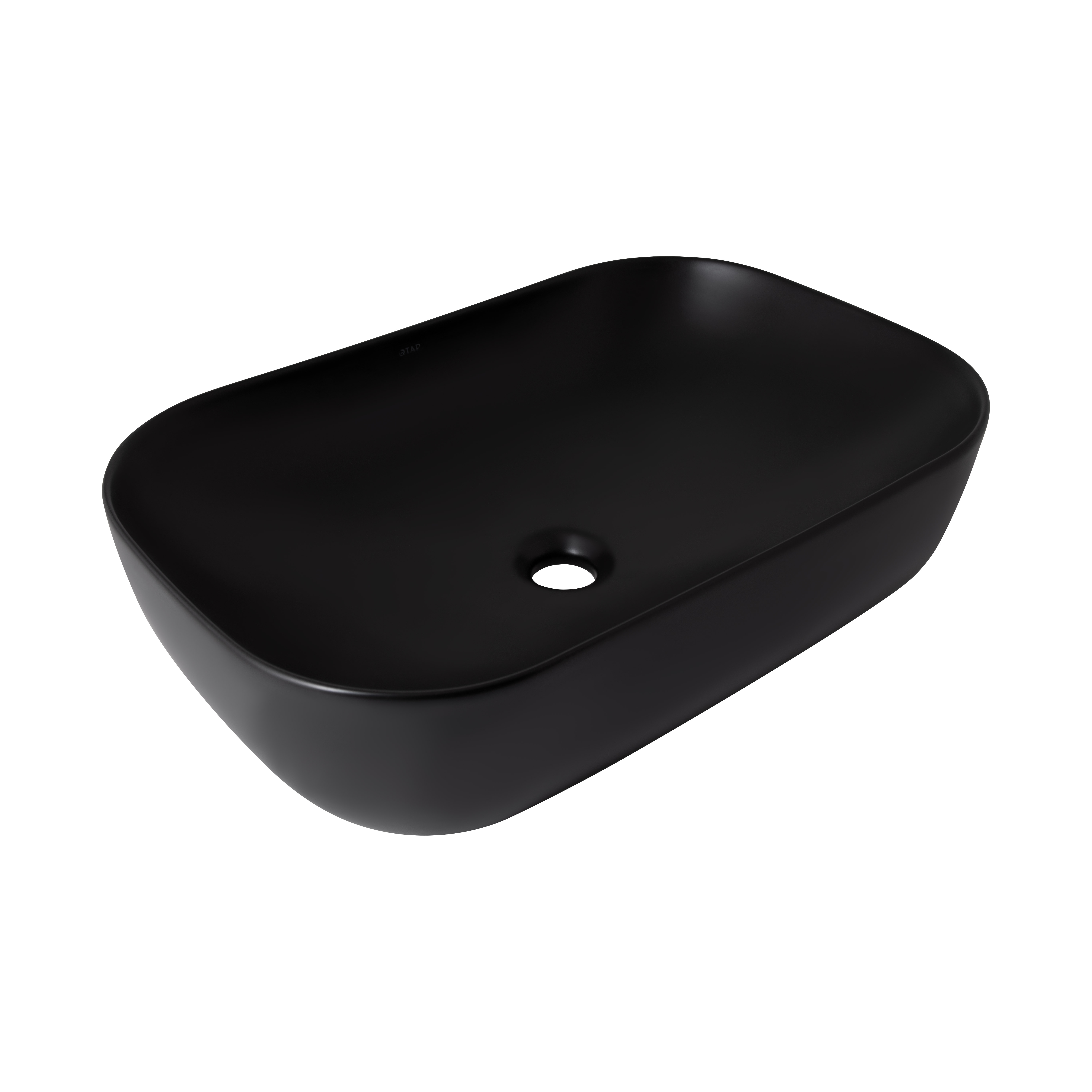 Раковина-чаша Qtap Robin 610х400х145 Matt black QT132143PMBMBN