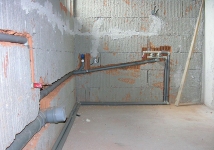 Монтаж каналізації , внутрішня каналізація, траса довжина труби до 2 м