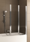 Шторка для ванни, скло прозоре, профіль хром мат., товщина скла - 4мм Armatura Standart 170-06963P