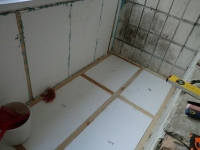 Встановлення пінопласту під теплу підлогу м.кв.