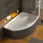 Акрилова асиметрична ванна Rosa II Ravak 170 x 105 L C221000000