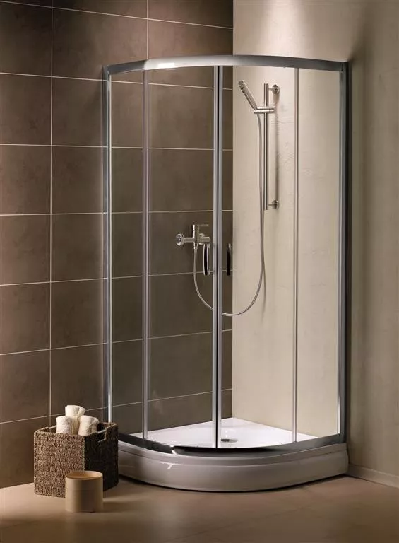 Душові кабіни з розсувними дверима, Premium Plus A, 1000х1000х1900 хром/прозорий